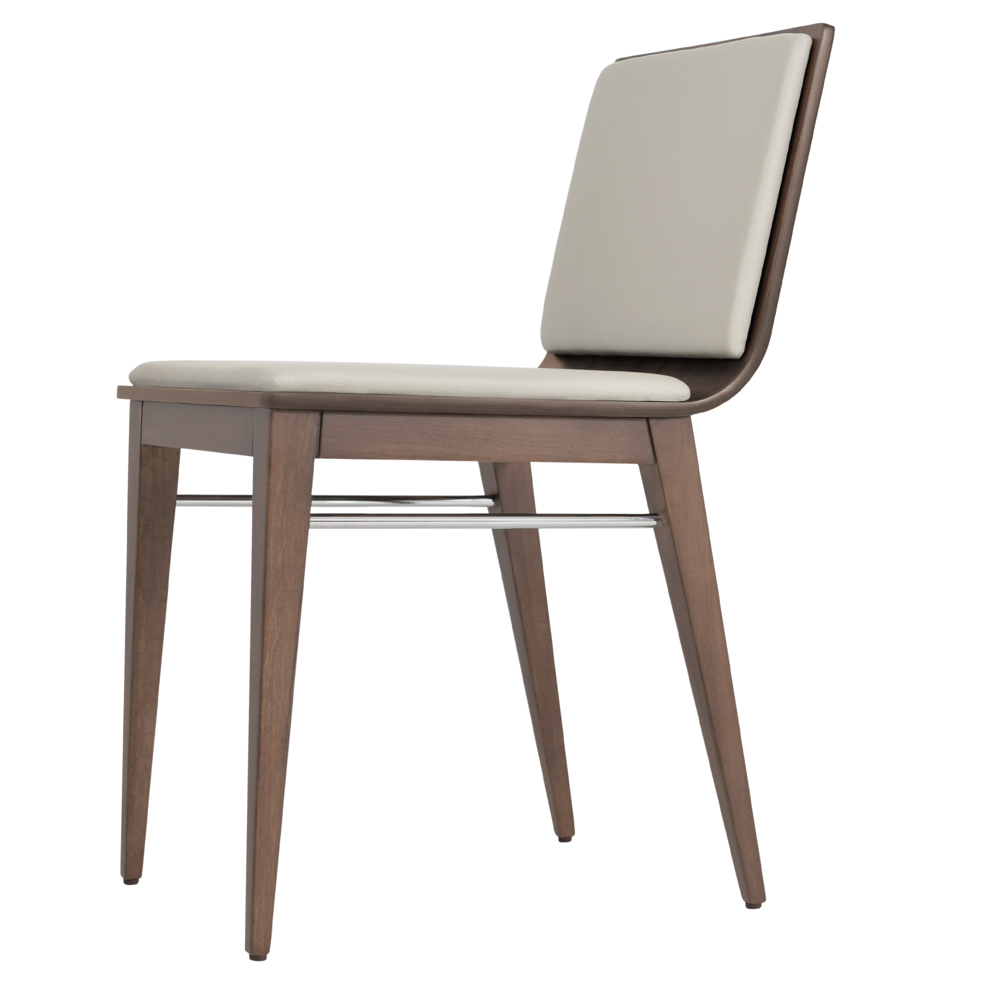 Arc Dining Chair with modern design and American walnut finish, ideal for elegant dining spaces. Available with fast shipping across the GTA and Canada.