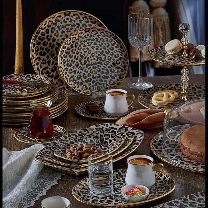 Leopard  Espresso Coffee Set
