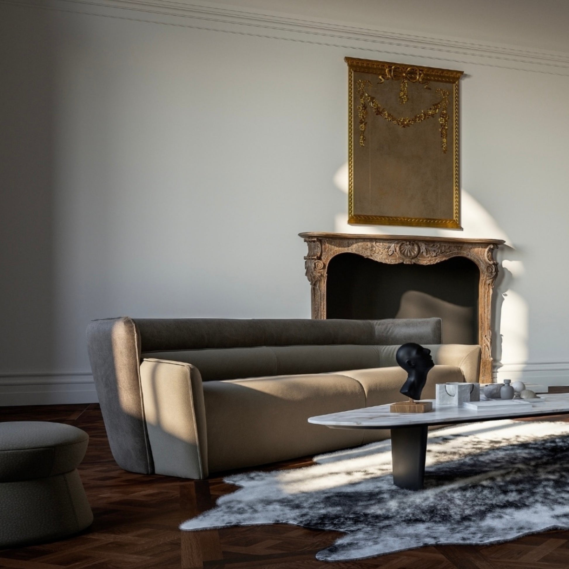 Wave Sofa featuring a curved design, plush seating, and customizable options for modern living spaces. Available with fast shipping across the GTA and Canada.
