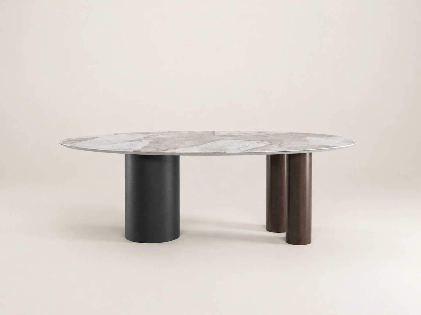 Gamma Ceramic Wood Dining Table