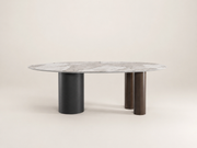 Gamma Ceramic Wood Dining Table