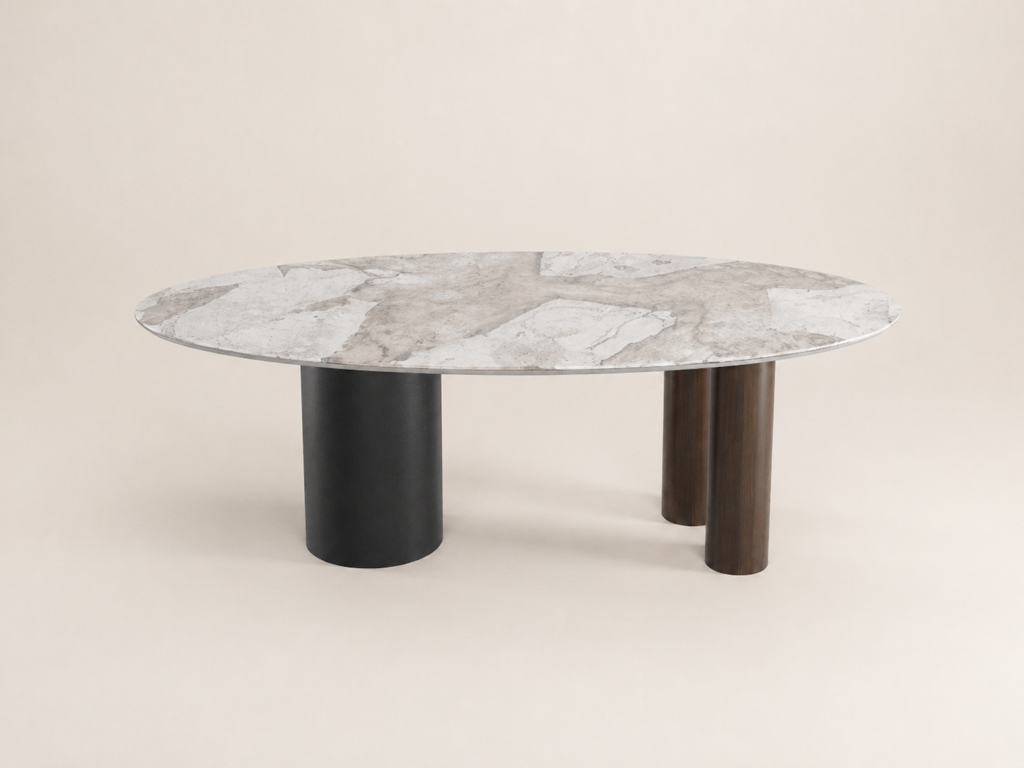 Gamma Ceramic Wood Dining Table