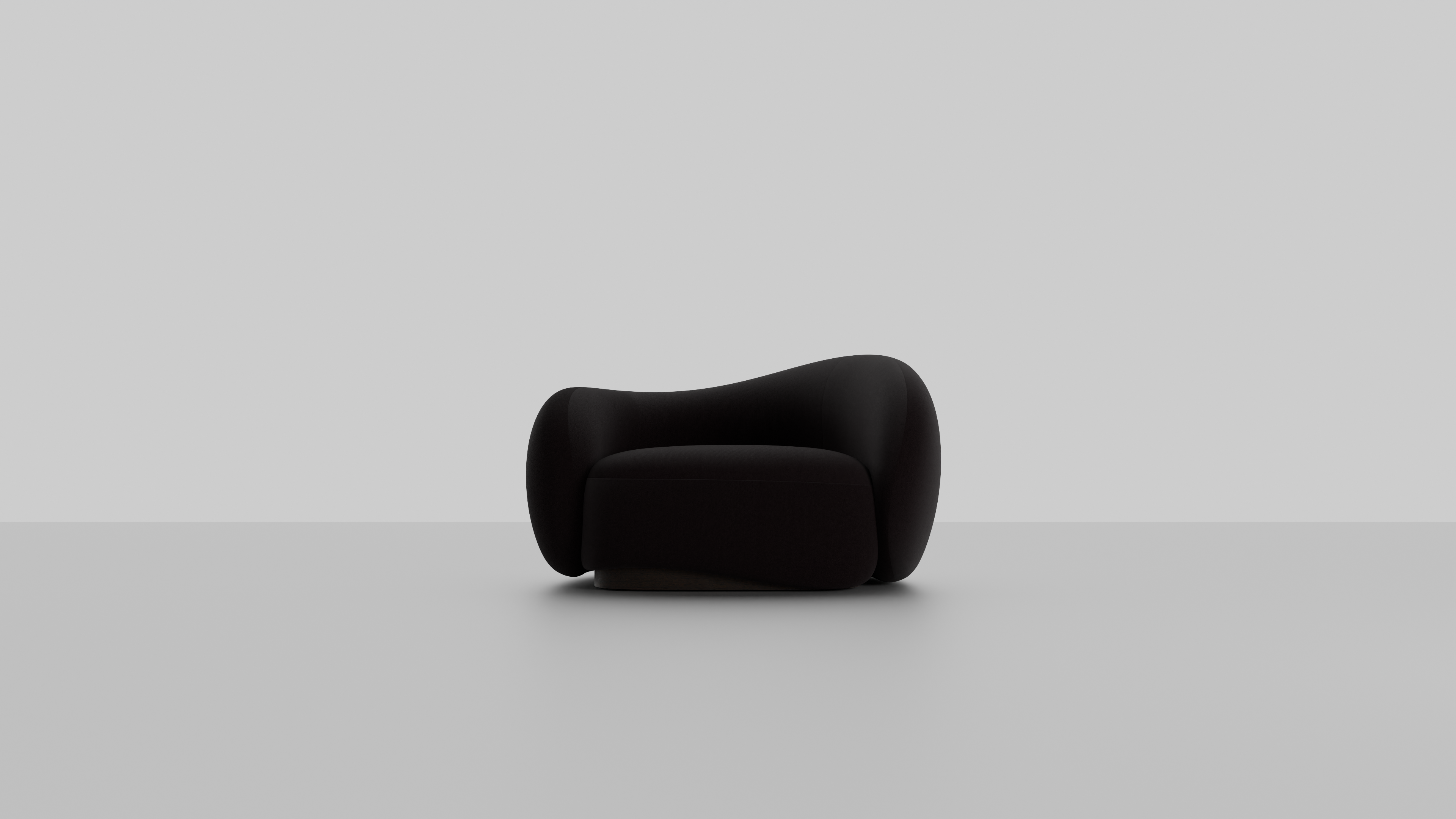 Orelle Armchair – Modern Curved Accent Chair