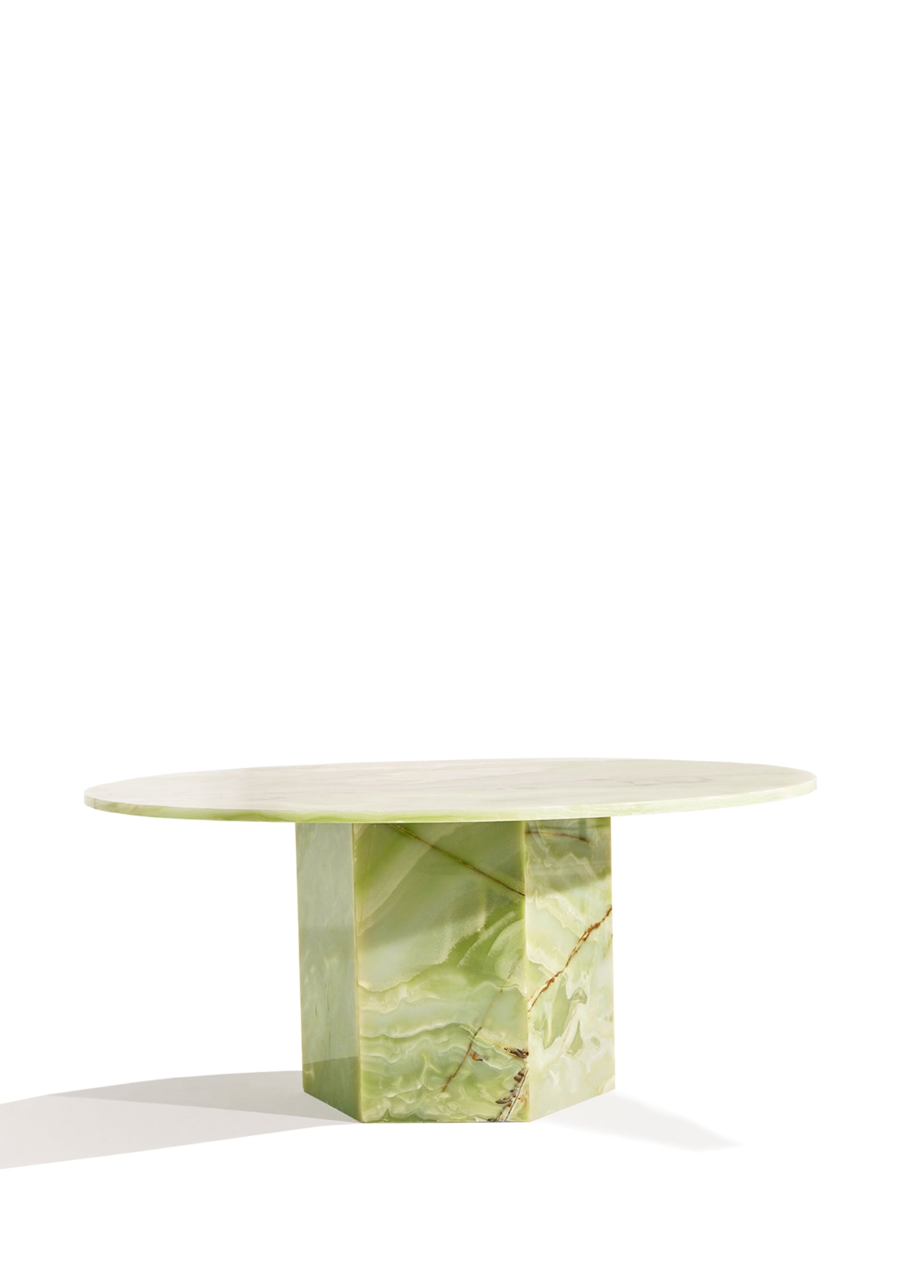 Mallow Contemporary Marble Coffee Table