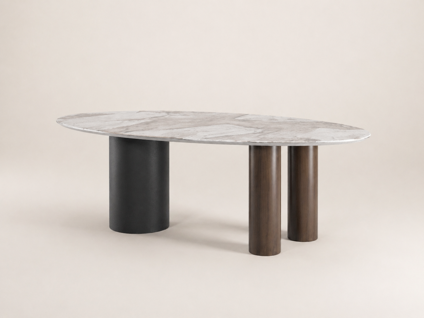 Gamma Ceramic Wood Dining Table