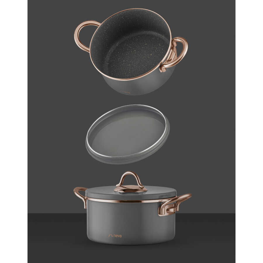 Gray 8 Pcs Pot Set