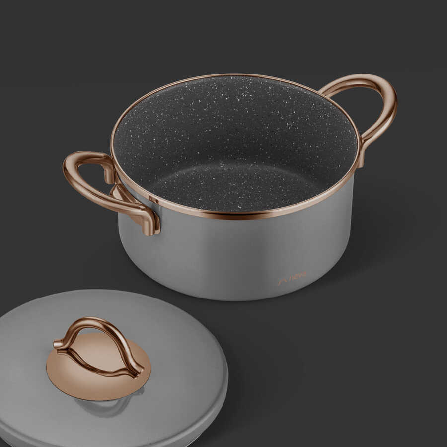 Gray 8 Pcs Pot Set