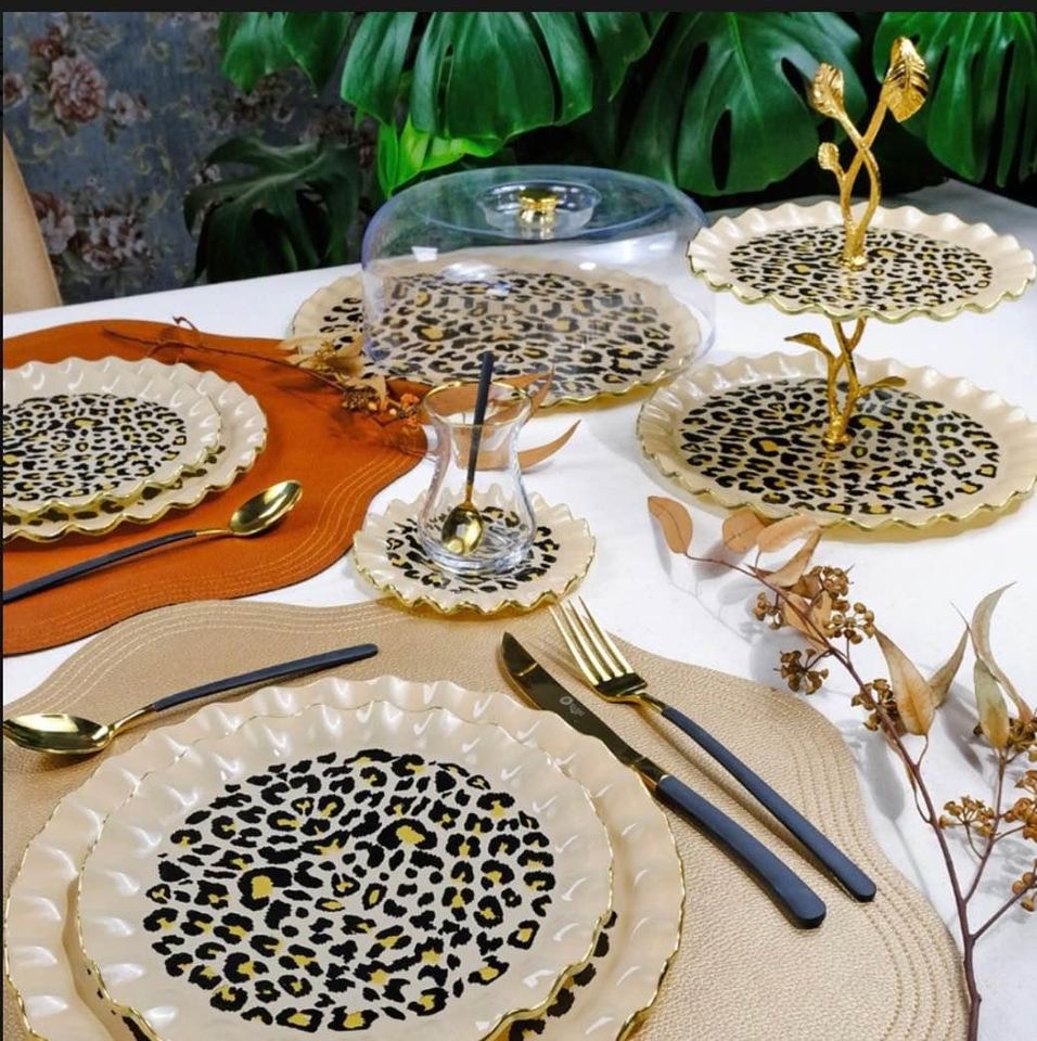 Leopard Cream Tea Set