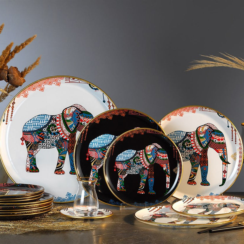 Elephant Serving Plate Set