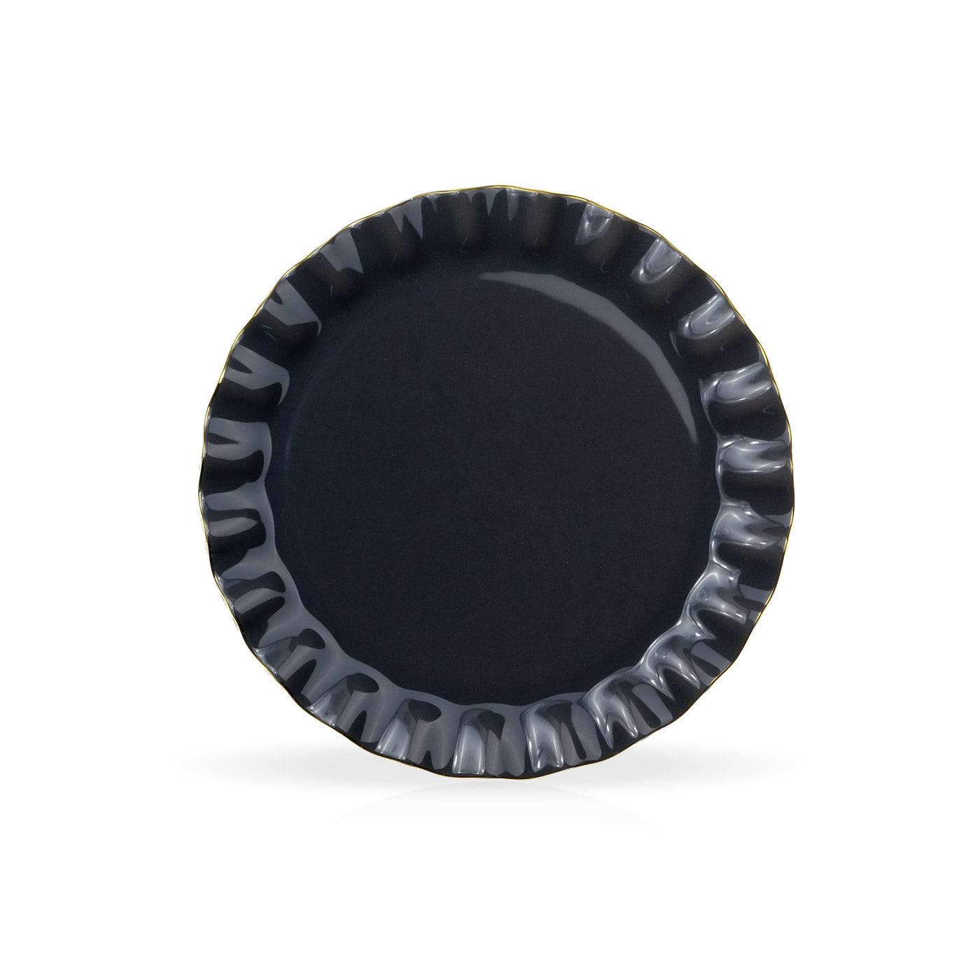 Gray Cake Plate Set