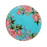 Floral Mint Serving Plate Set