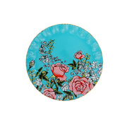 Floral Mint Cake Plate Set