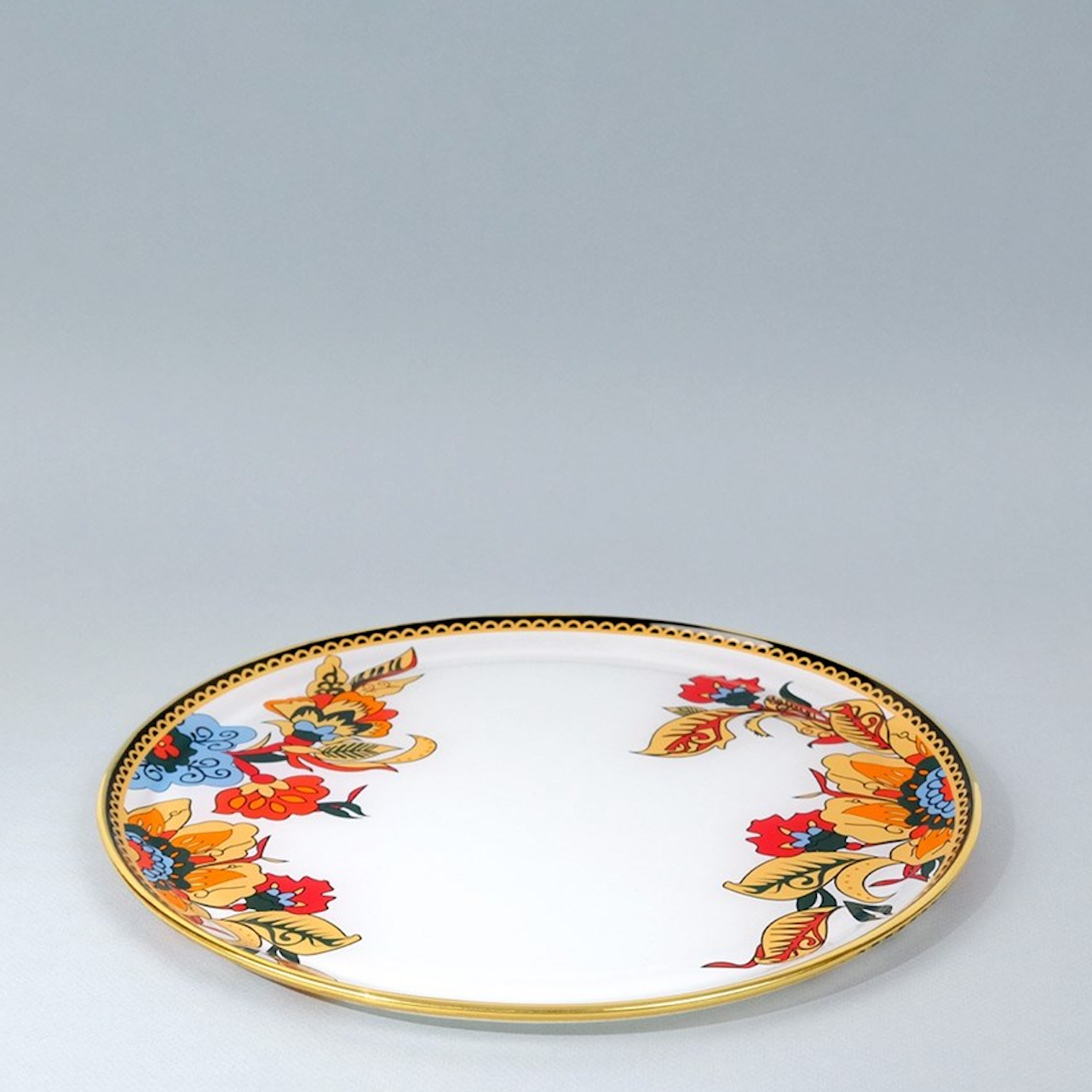 Glamor Gold Glided Glass Tray