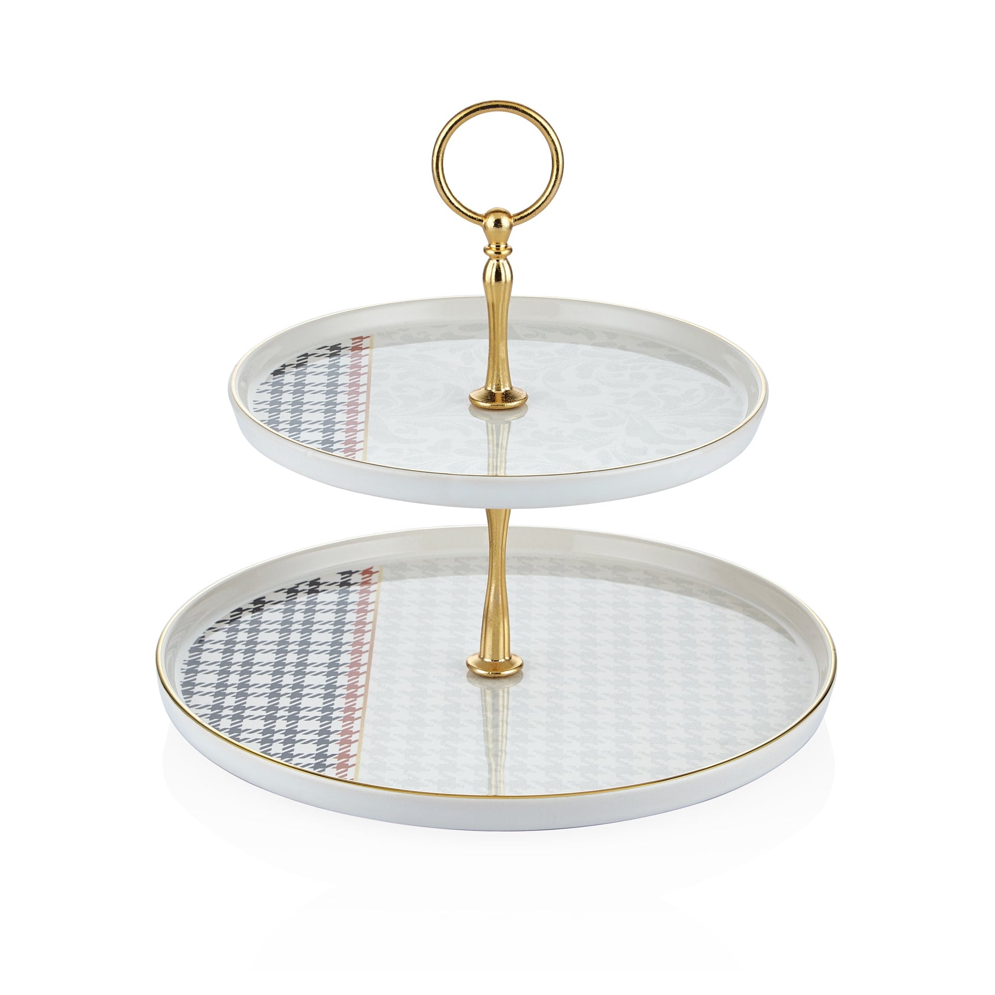 Plaid Jacquard Cake Stand