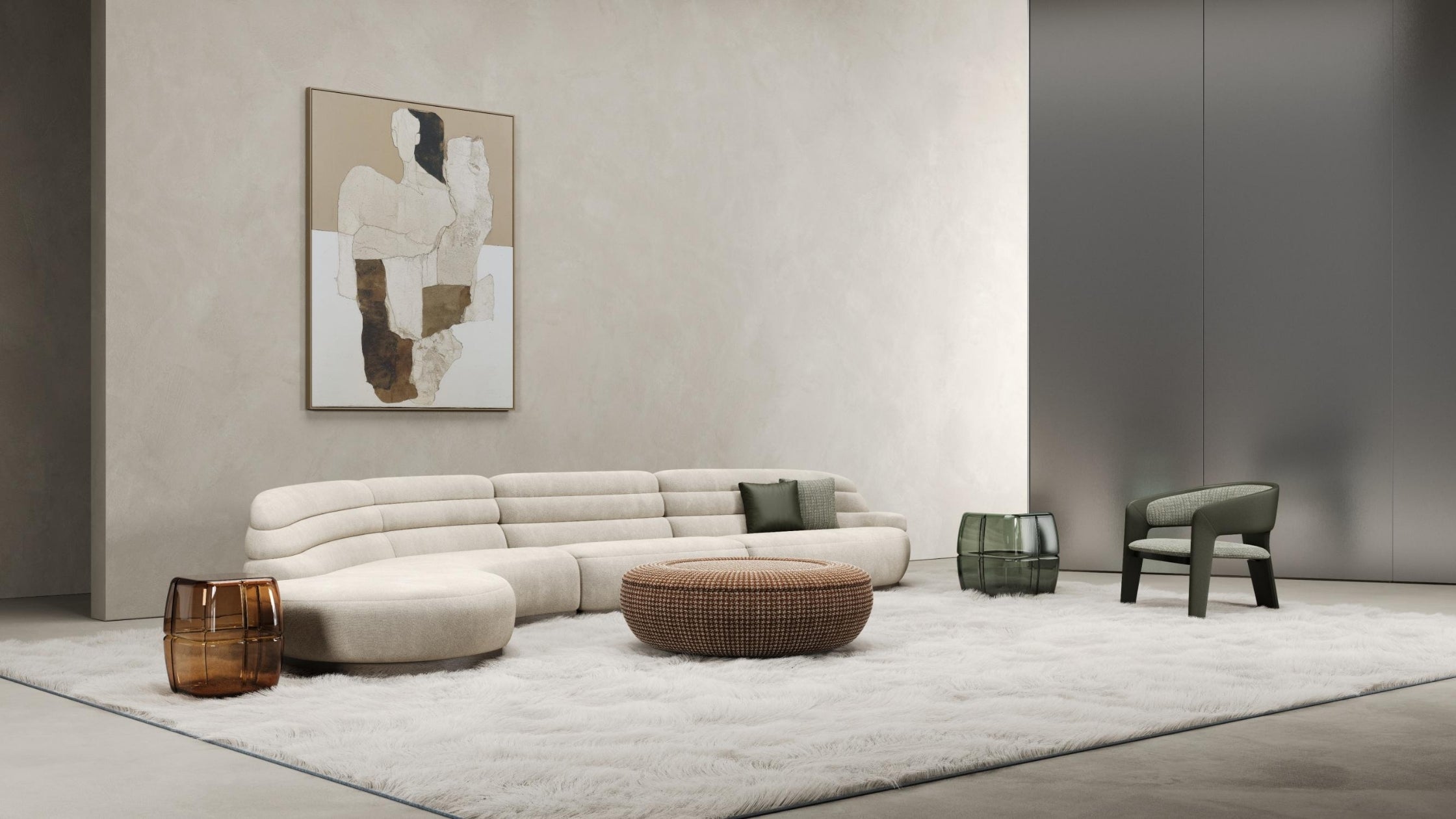 Akida Glass Side Table