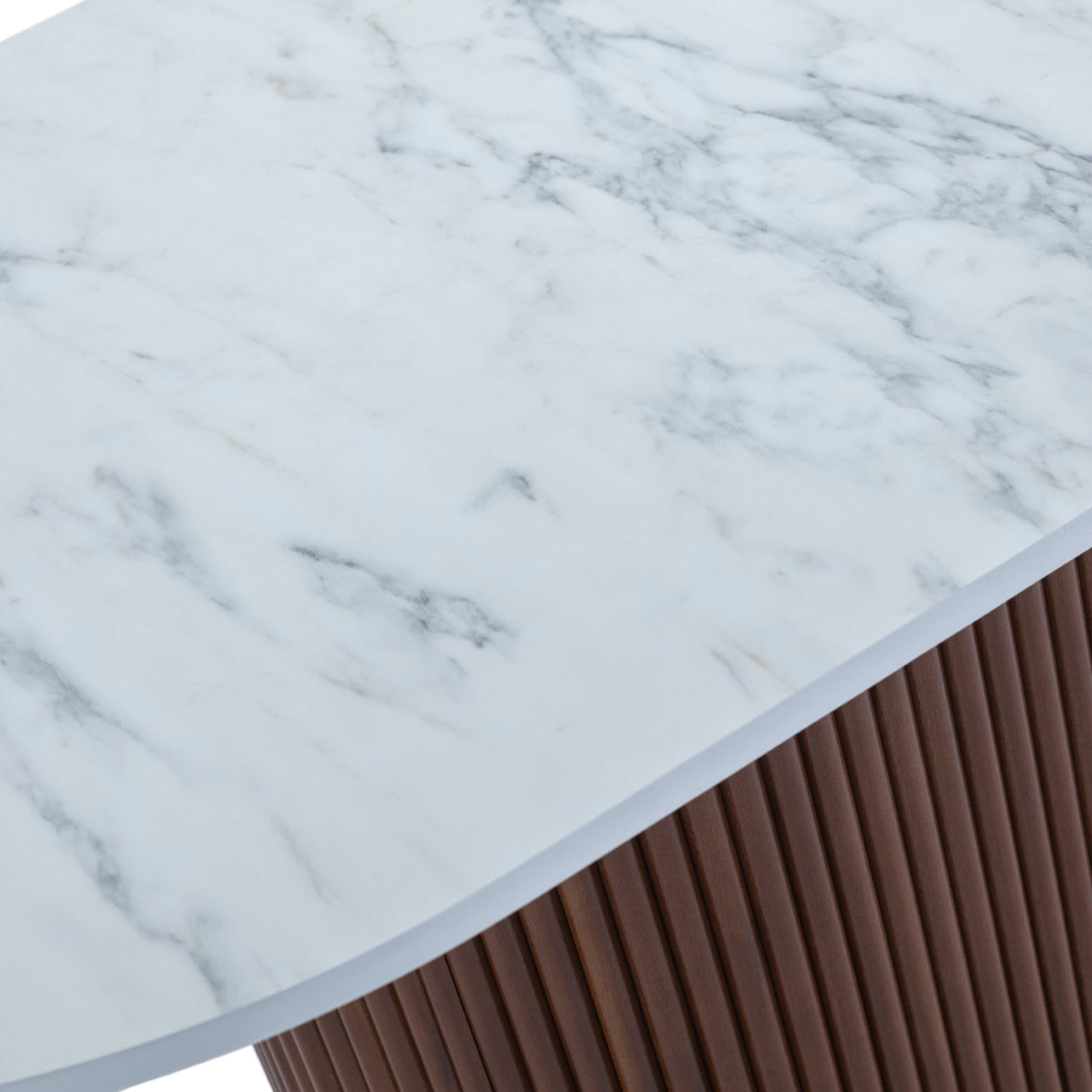 Tuscany Walnut Marble Design Table - Table Top