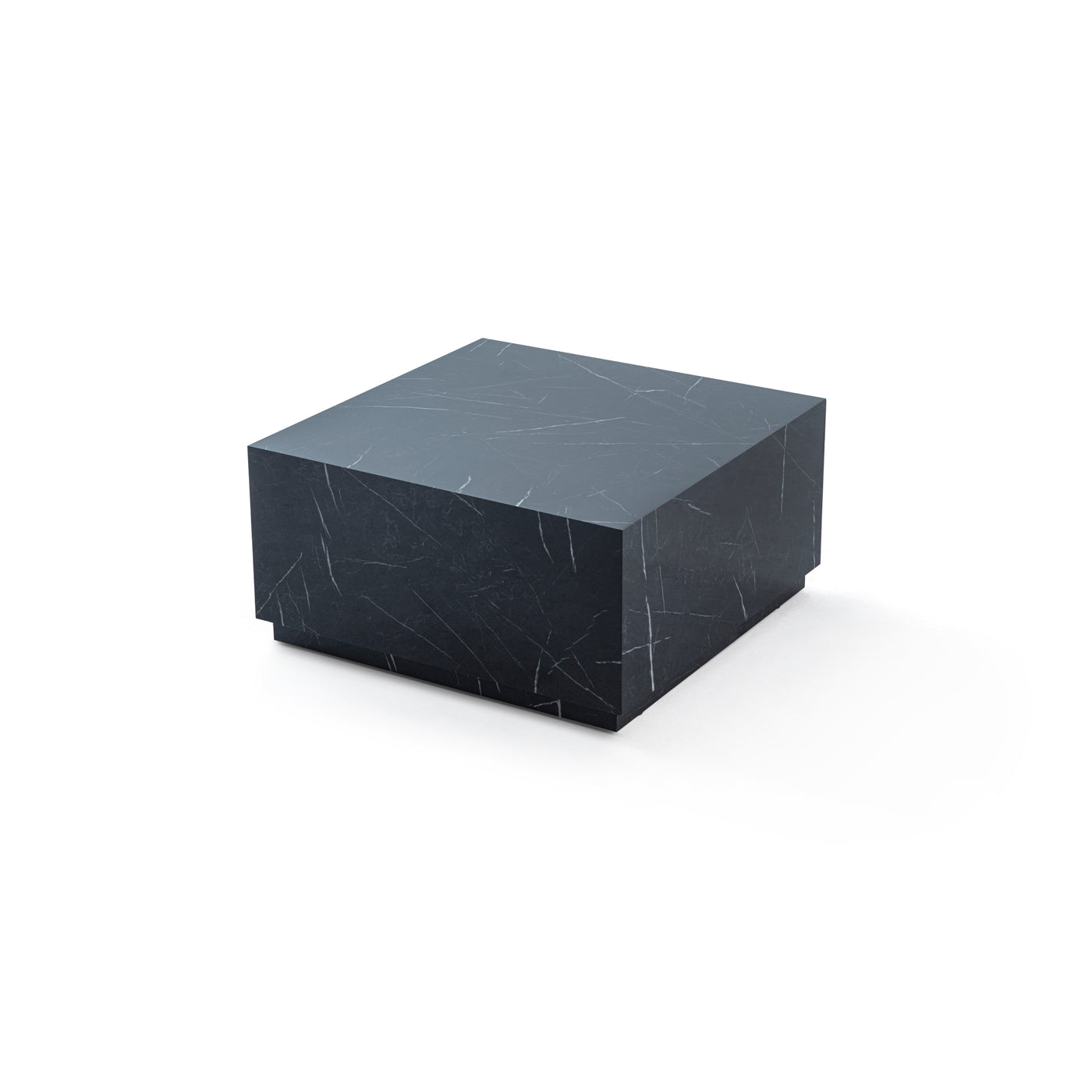 Black Marble Square Coffee Table featuring a sleek marble top and modern design, ideal for luxury interiors. Available with fast shipping across the GTA and Canada.