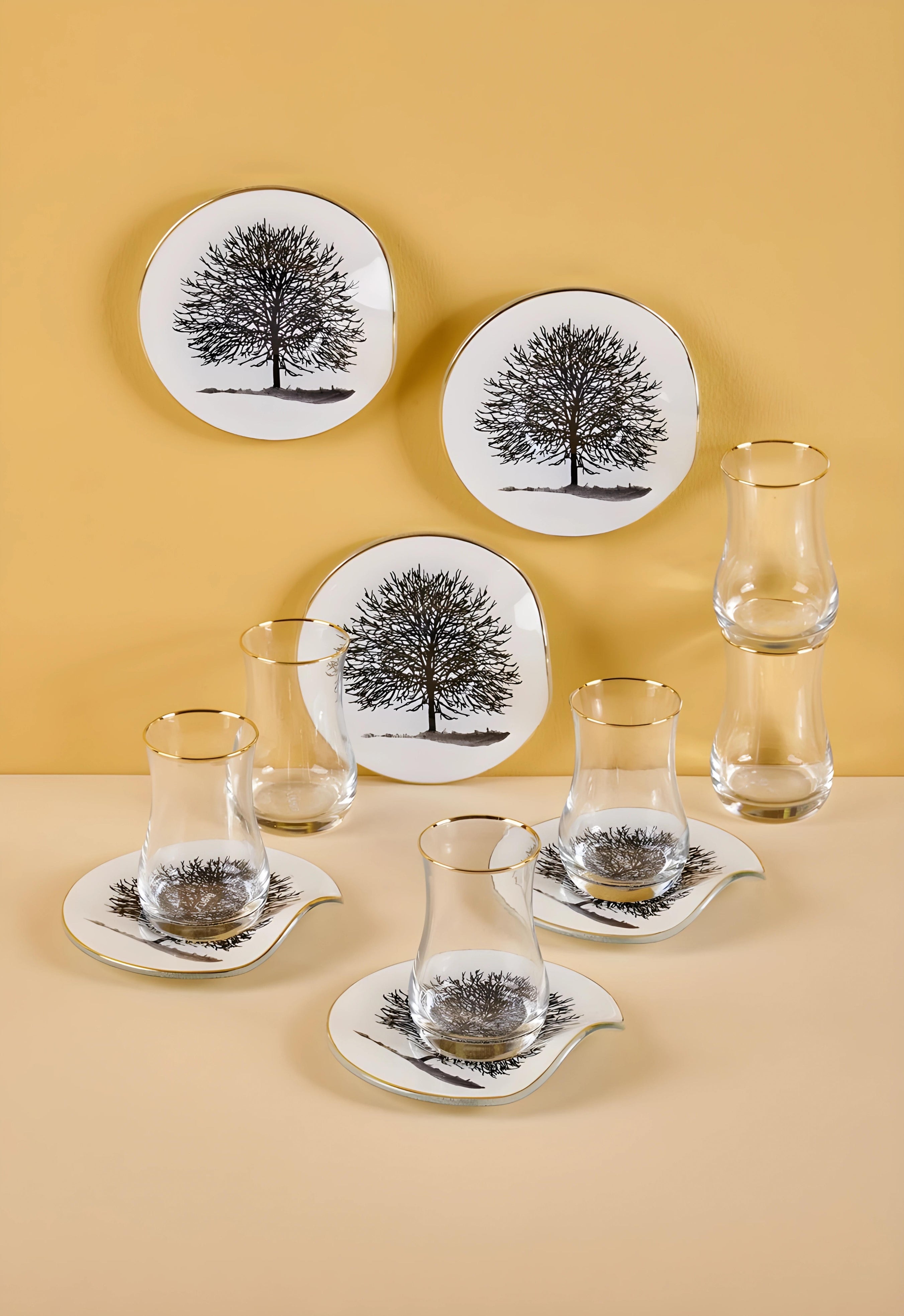 Planetree 6 Person Tea Glass Set