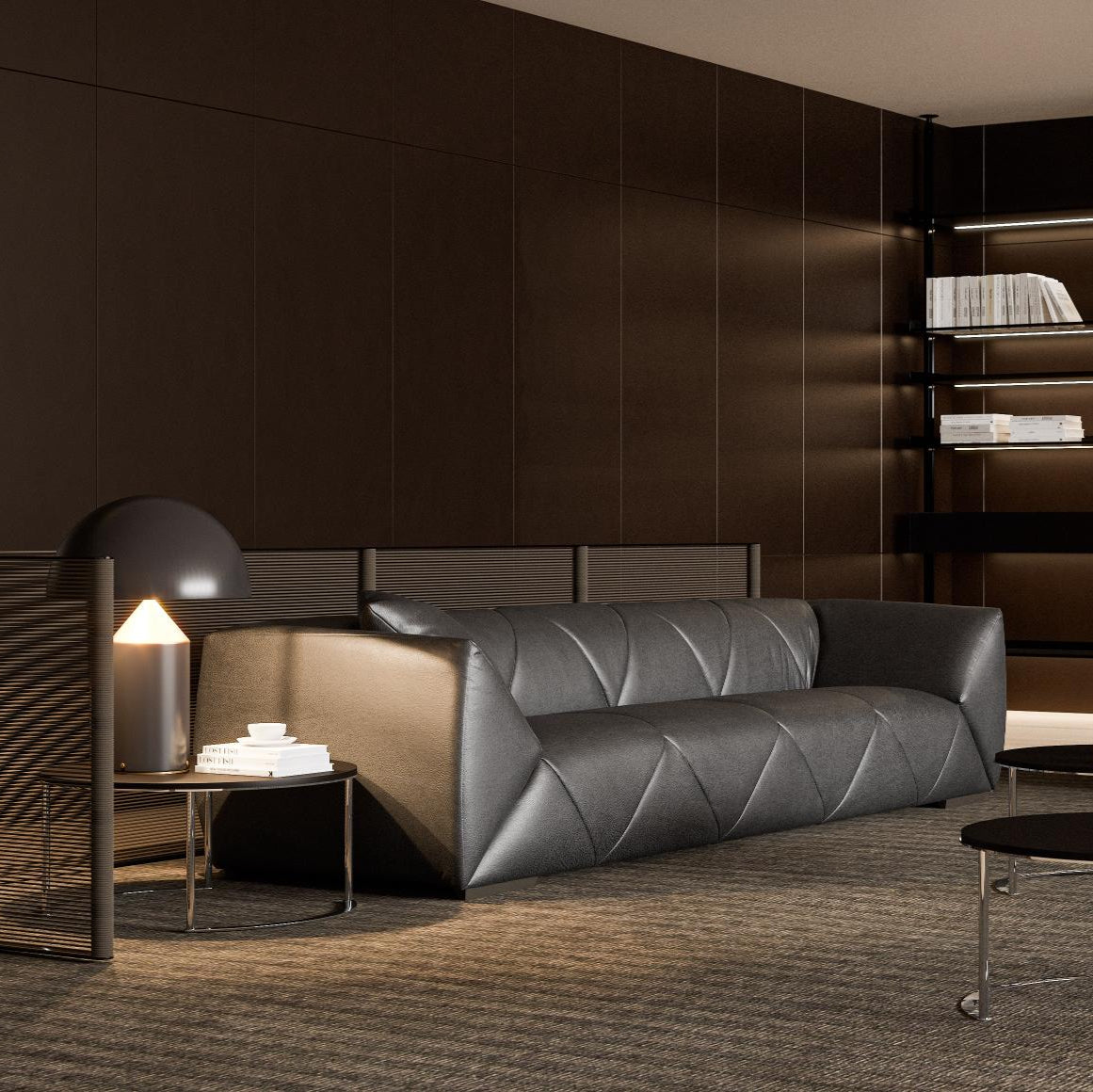 Eclipse Sofa in sleek, contemporary design with customizable options for ultimate comfort.