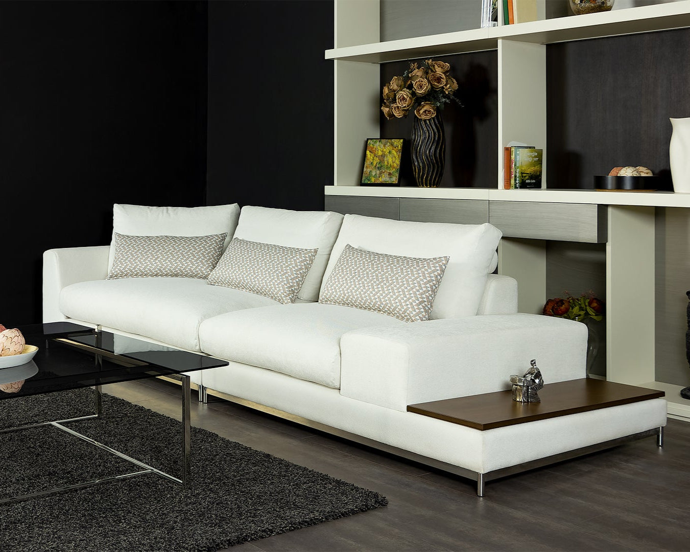 Nova Modular Sofa with customizable fabric and configuration, designed for contemporary living spaces.