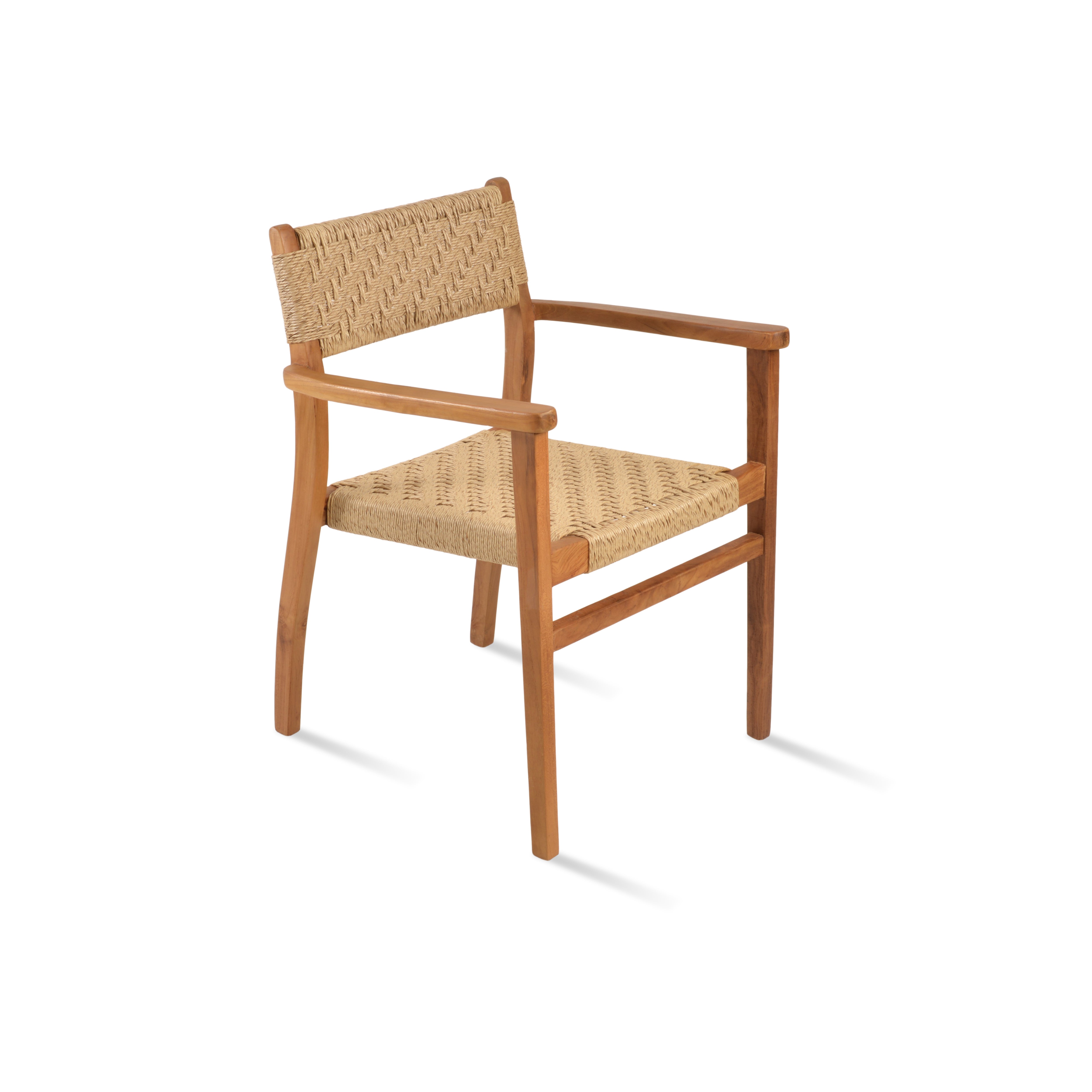 Chaise de salle à manger en teck Palermo