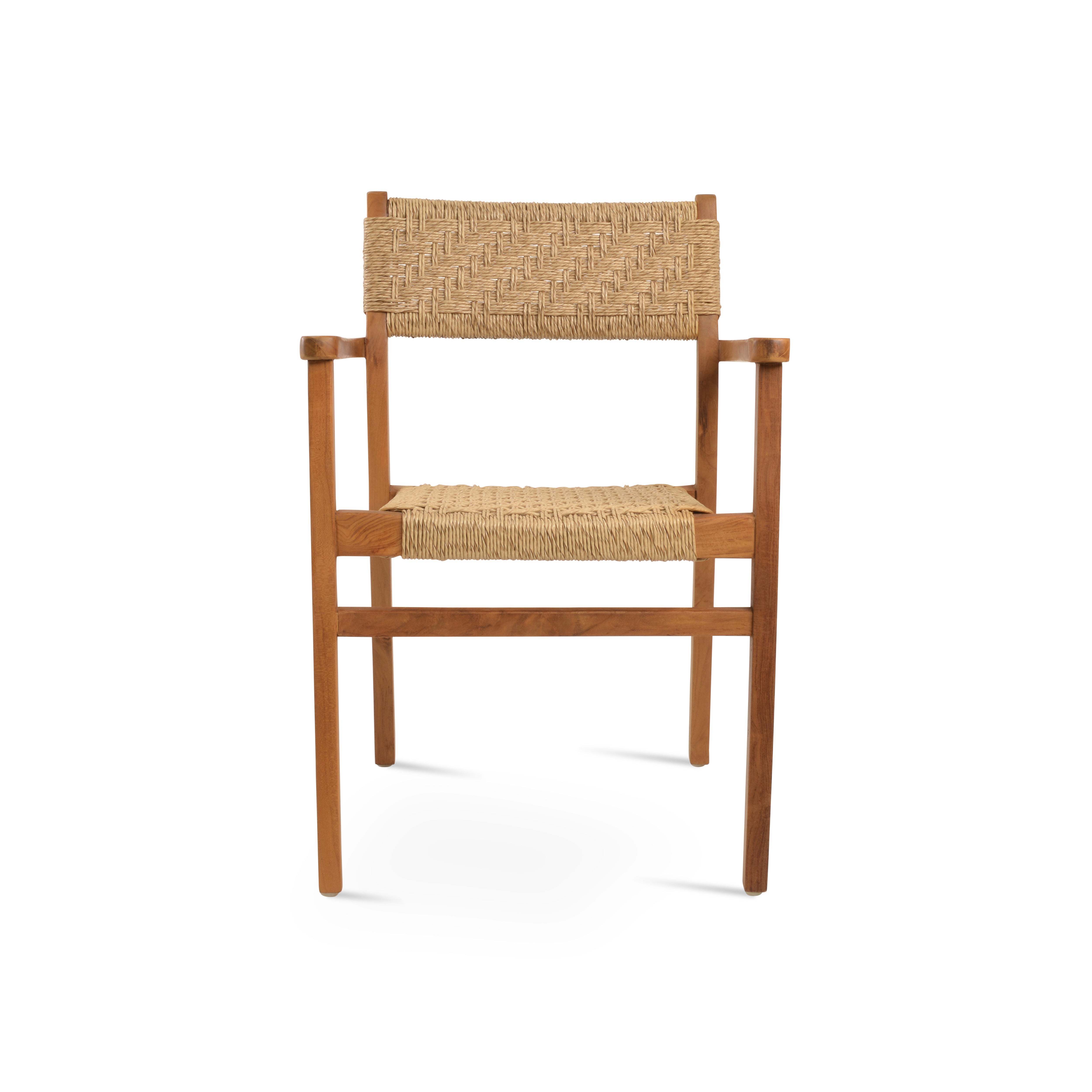 Chaise de salle à manger en teck Palermo