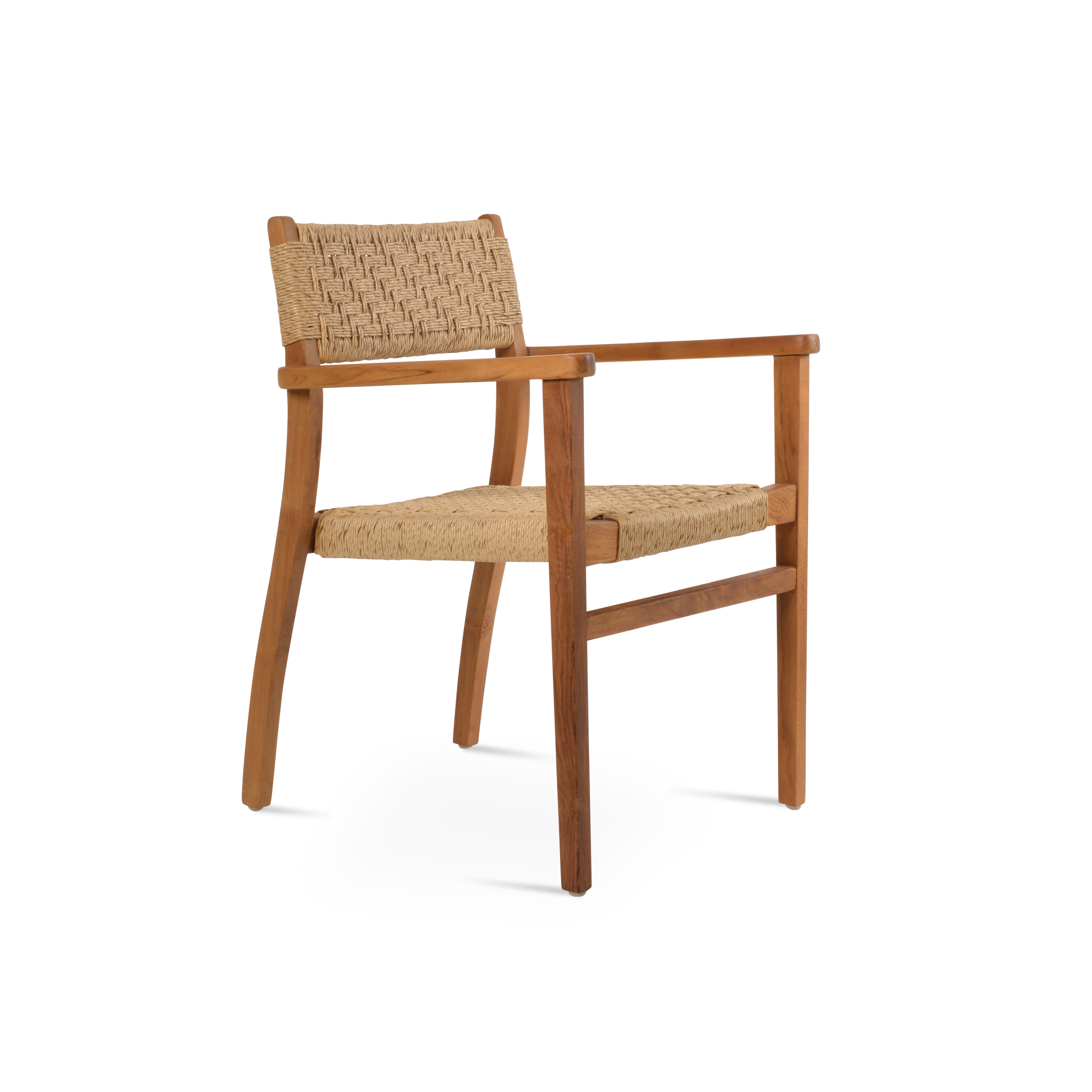 Chaise de salle à manger en teck Palermo