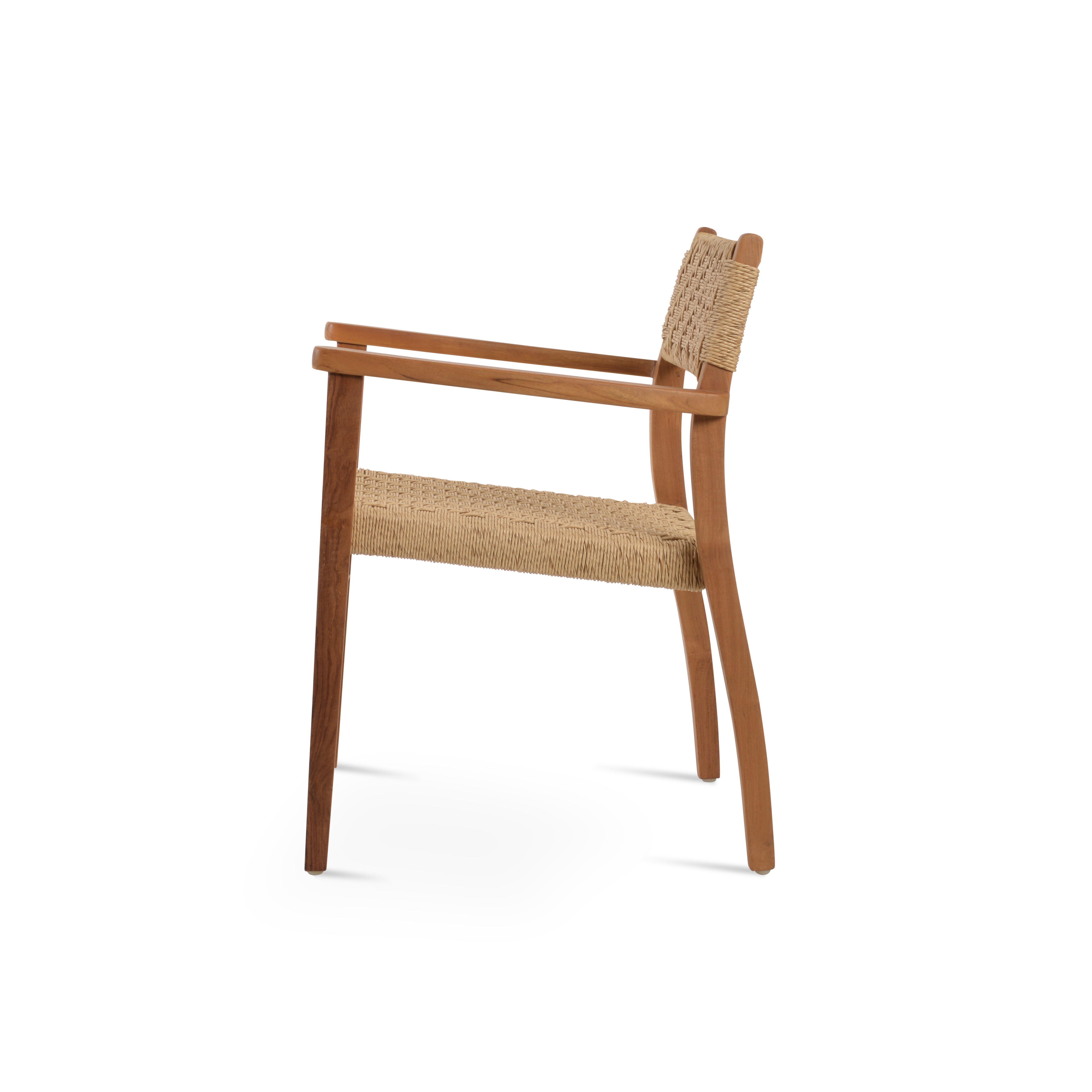 Chaise de salle à manger en teck Palermo