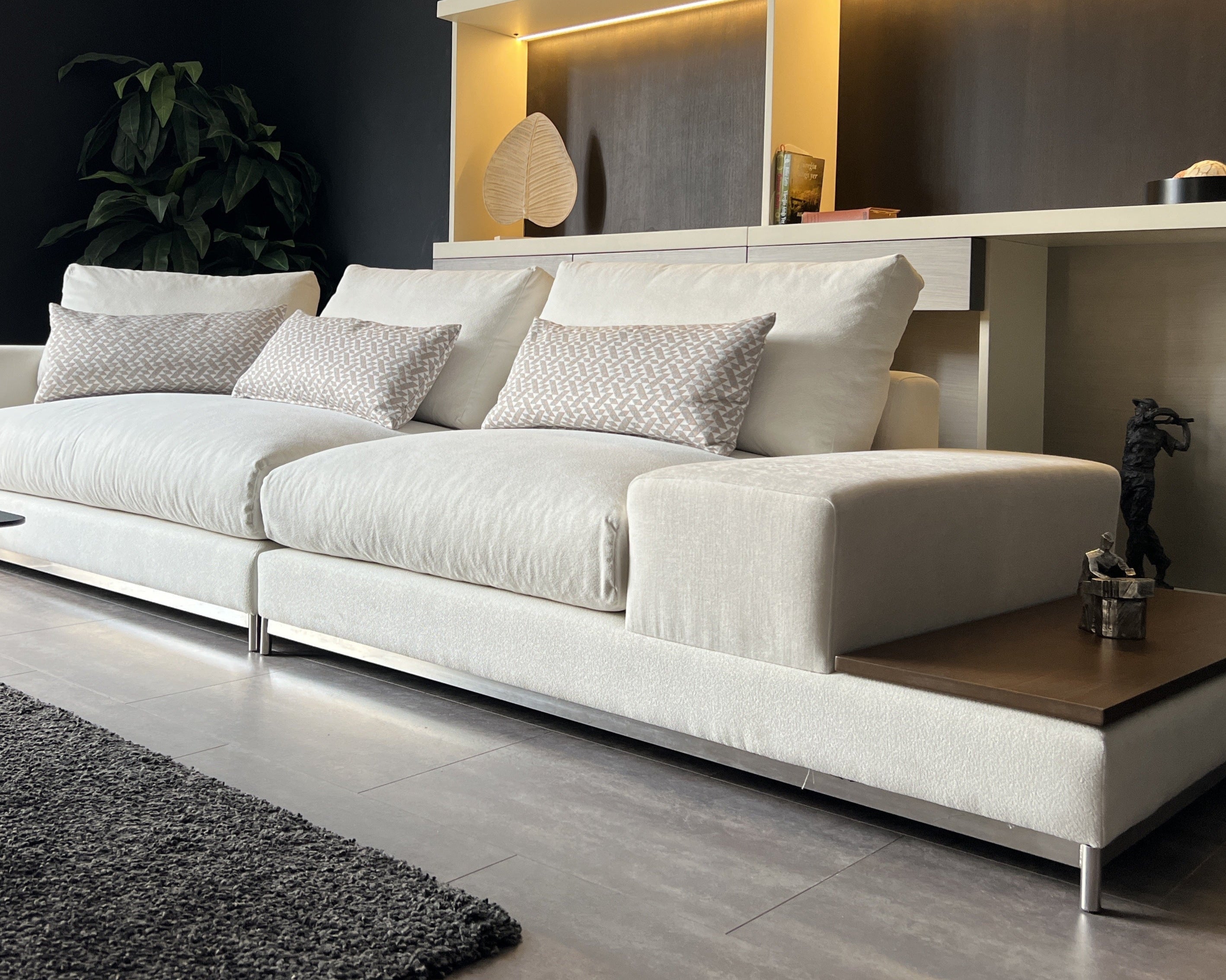 Nova Modular Sofa featuring contemporary design, customizable configurations, and luxurious comfort, ideal for modern living spaces. Available with fast shipping across the GTA and Canada.
