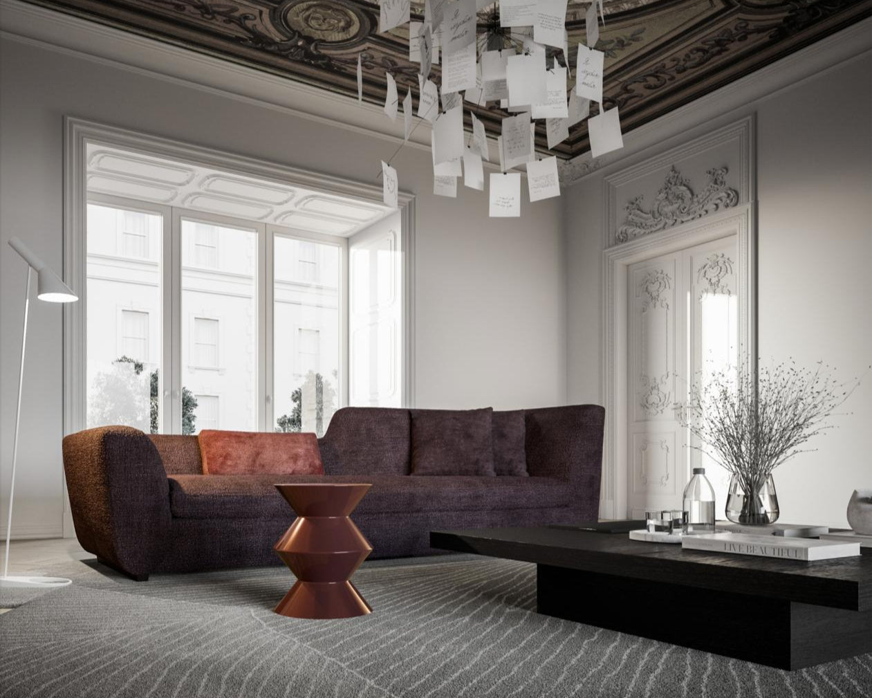 Vogue Sofa with a modern, elegant design, upholstered in luxurious fabric for customizable comfort.