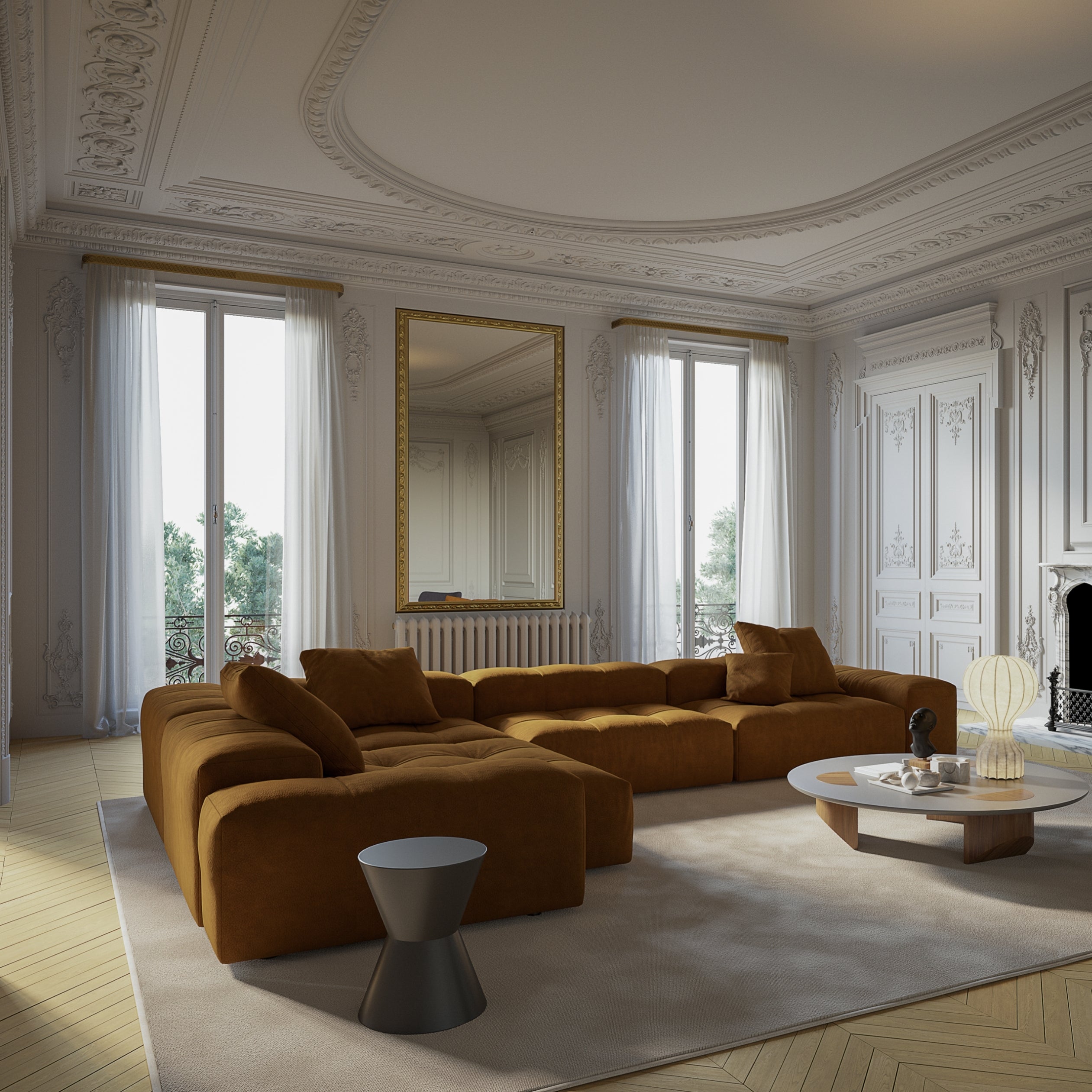 Customizable Arte Dream Sofa in modular sections