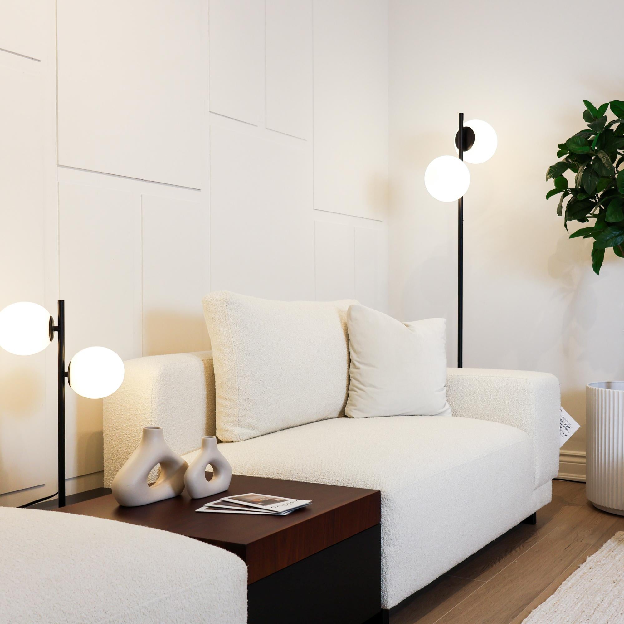 Aura Sofa with modern design, plush customizable seating, and luxurious comfort for contemporary interiors. Available with fast shipping across the GTA and Canada.
