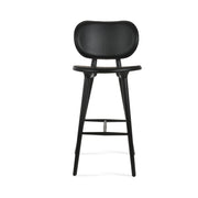 Black bar stool on a white background