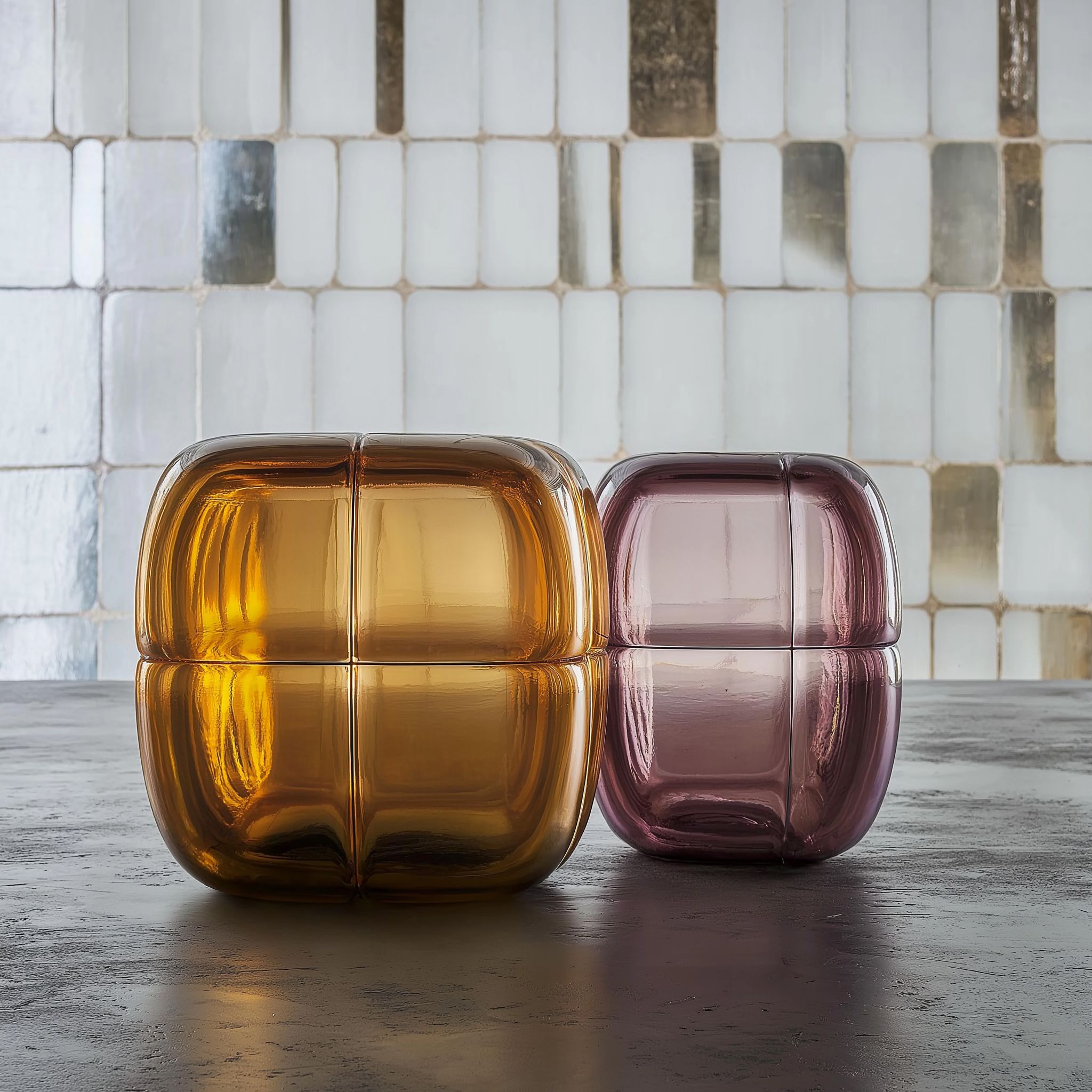 Akida Glass Side Table