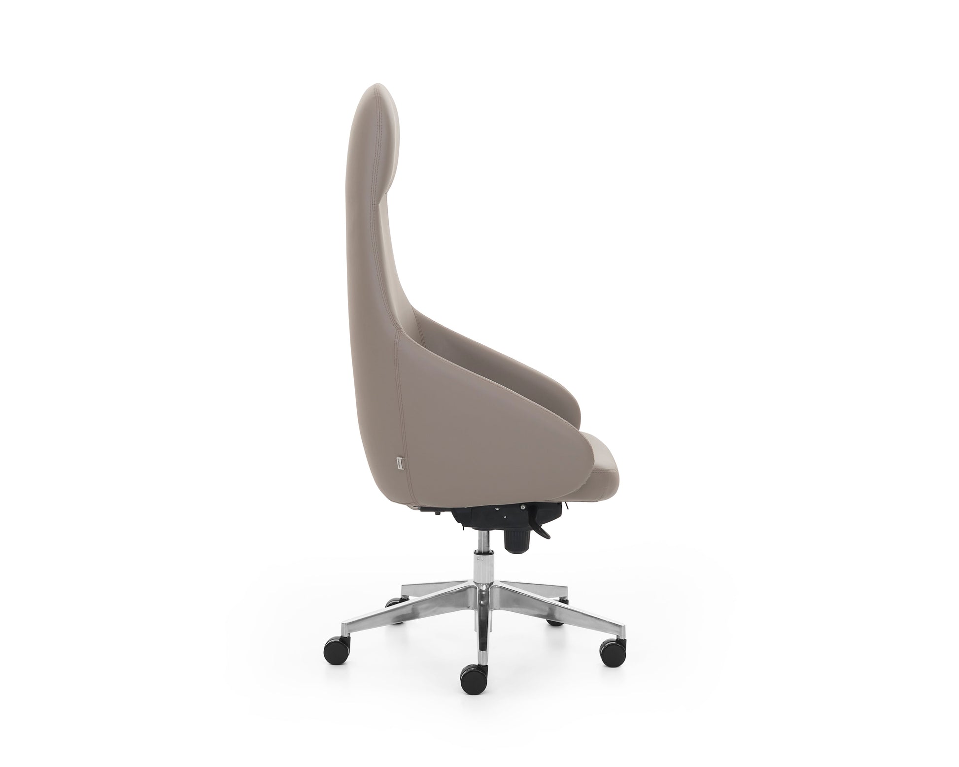 Gray office chair on a white background