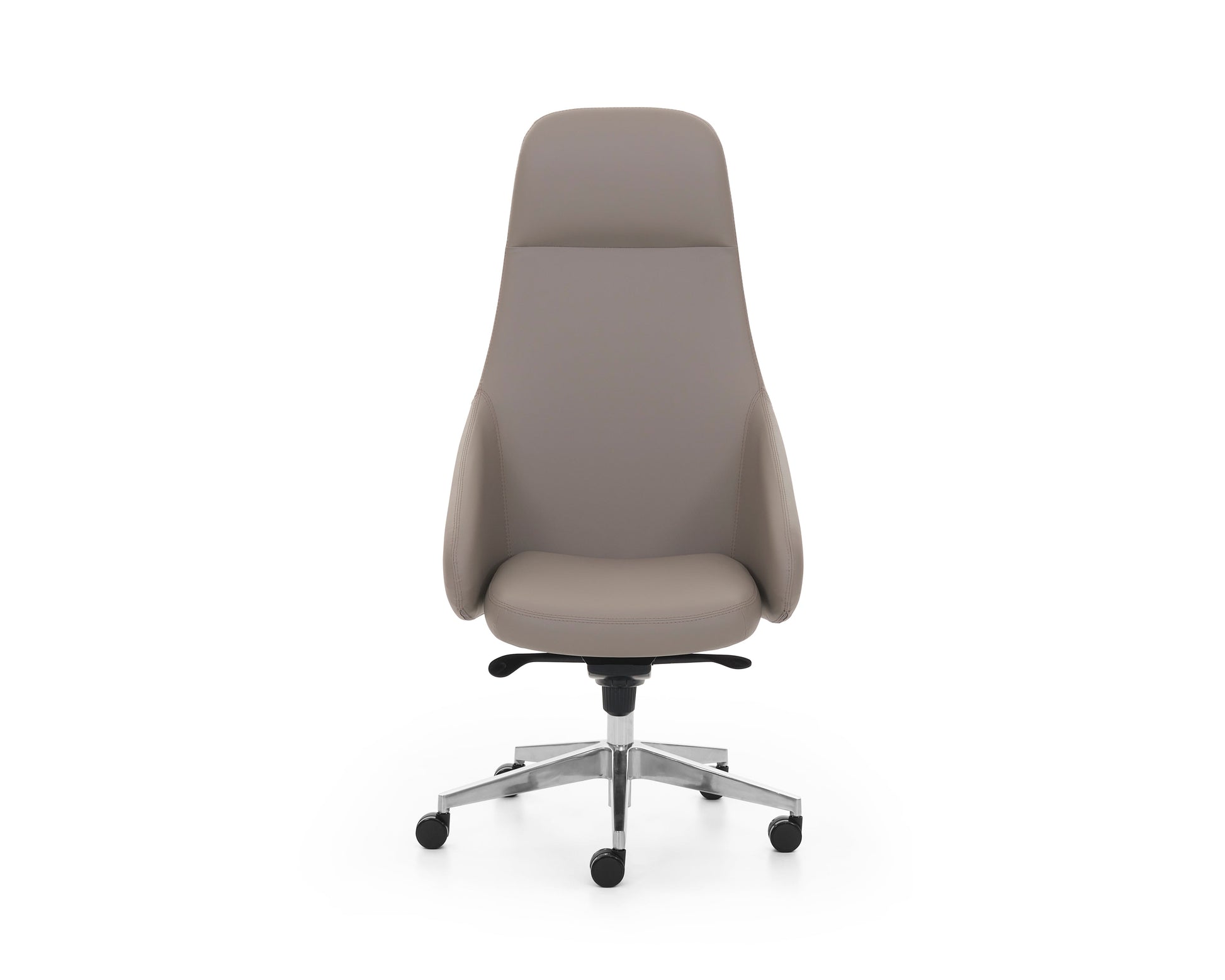 Gray office chair on a white background