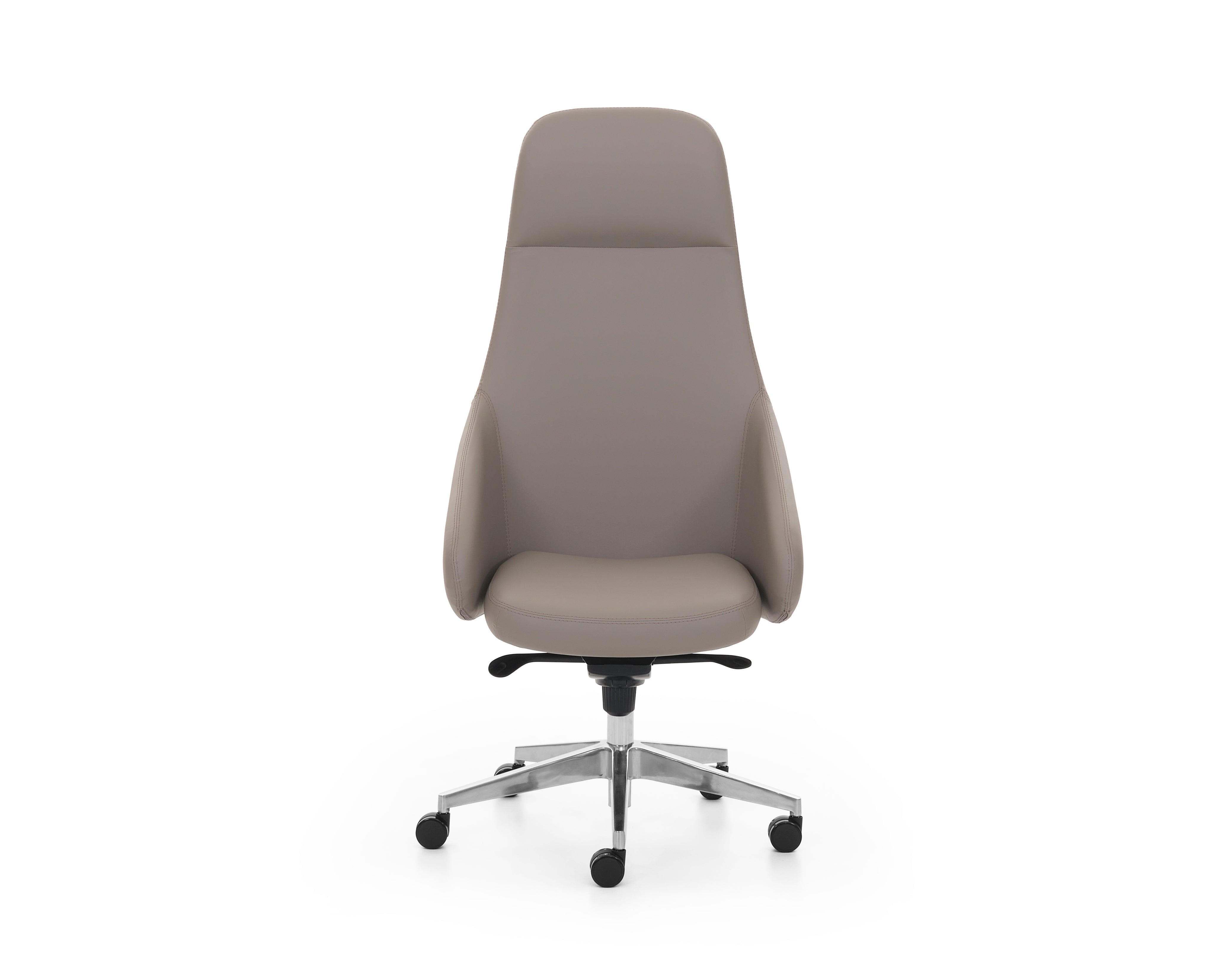 Gray office chair on a white background