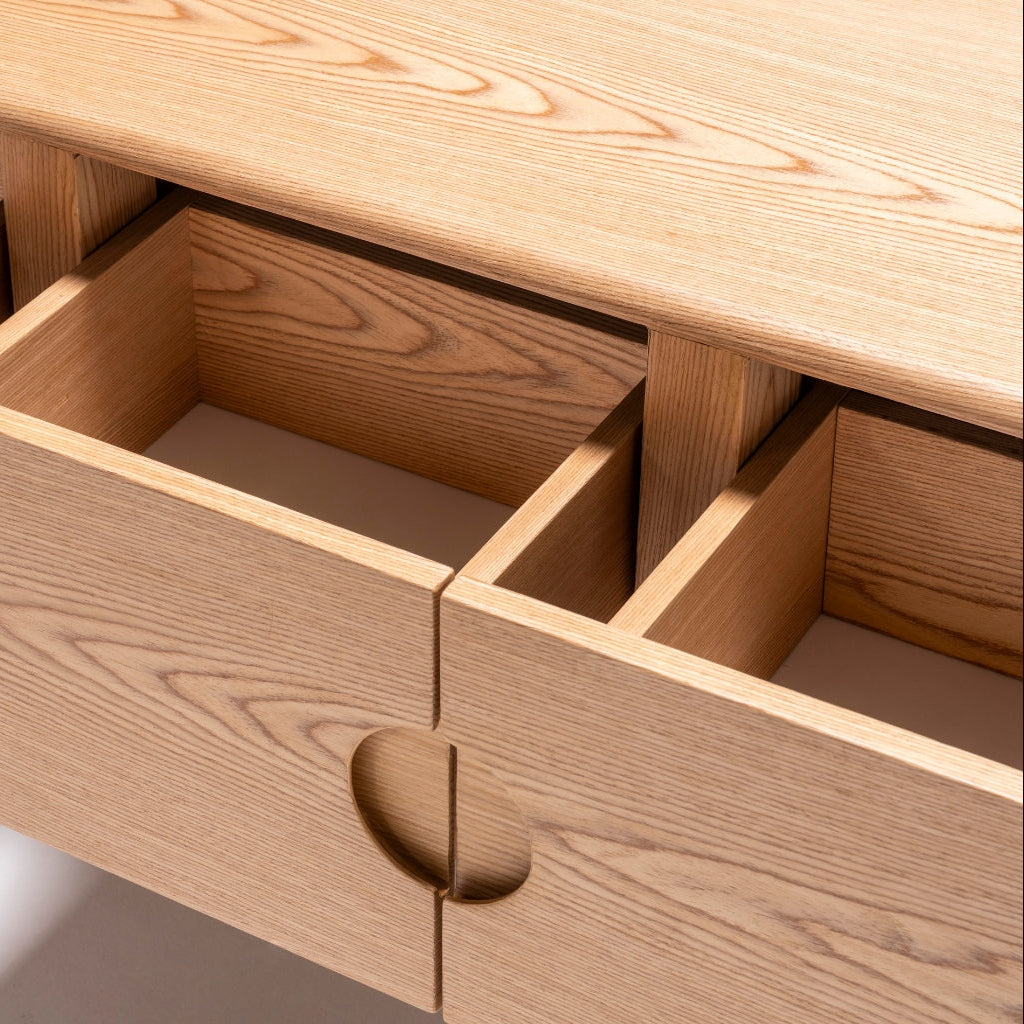 Alva Console available in various finishes to complement different interior styles.