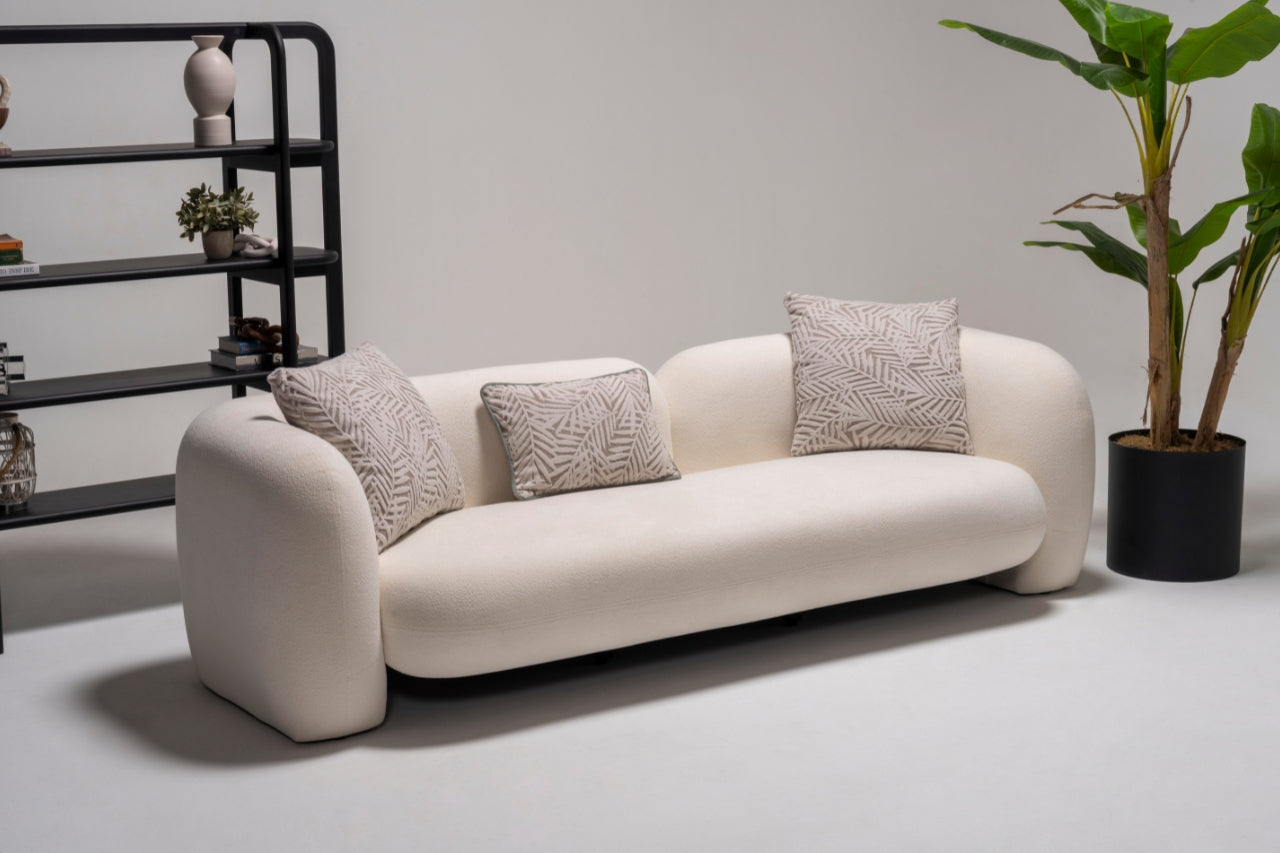 Alva Sofa in a complete living room setup, enhancing the modern decor with cozy seating.