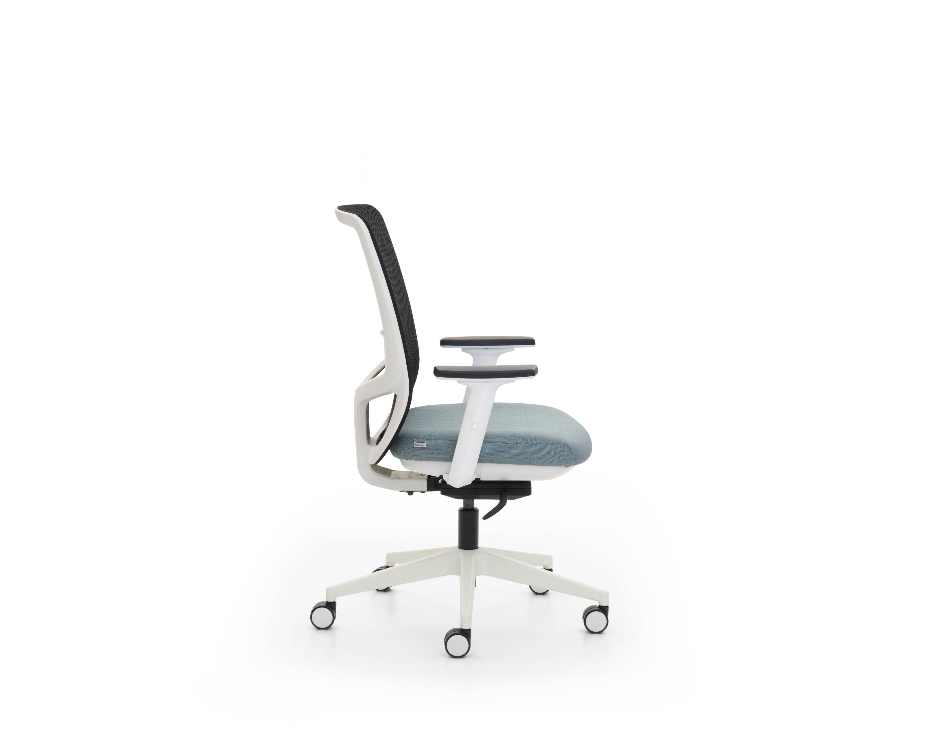Tami Office Chair side view showing ergonomic mesh seating and modern design features.