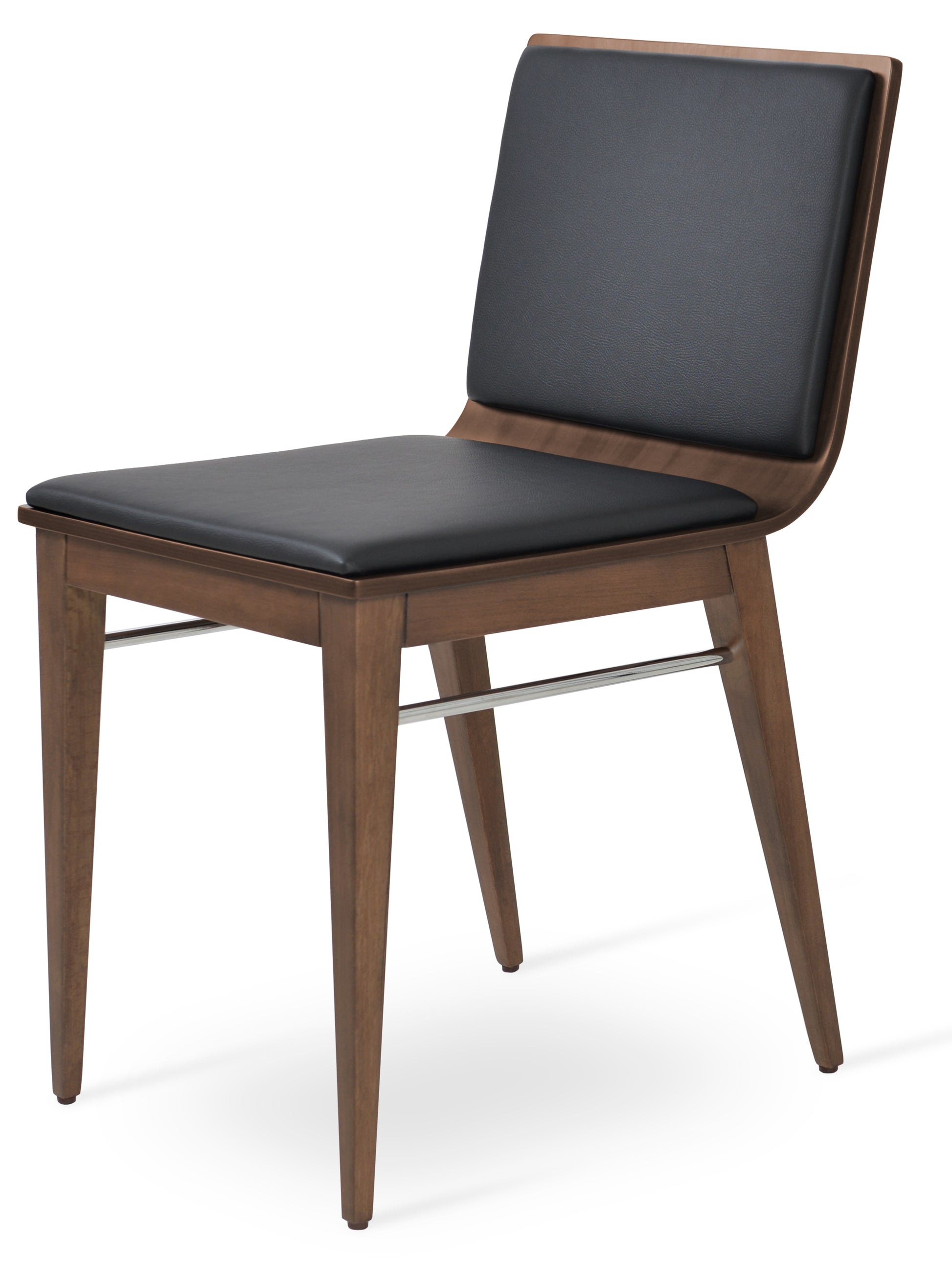Arc Dining Chair with modern design and American walnut finish, ideal for elegant dining spaces. Available with fast shipping across the GTA and Canada.