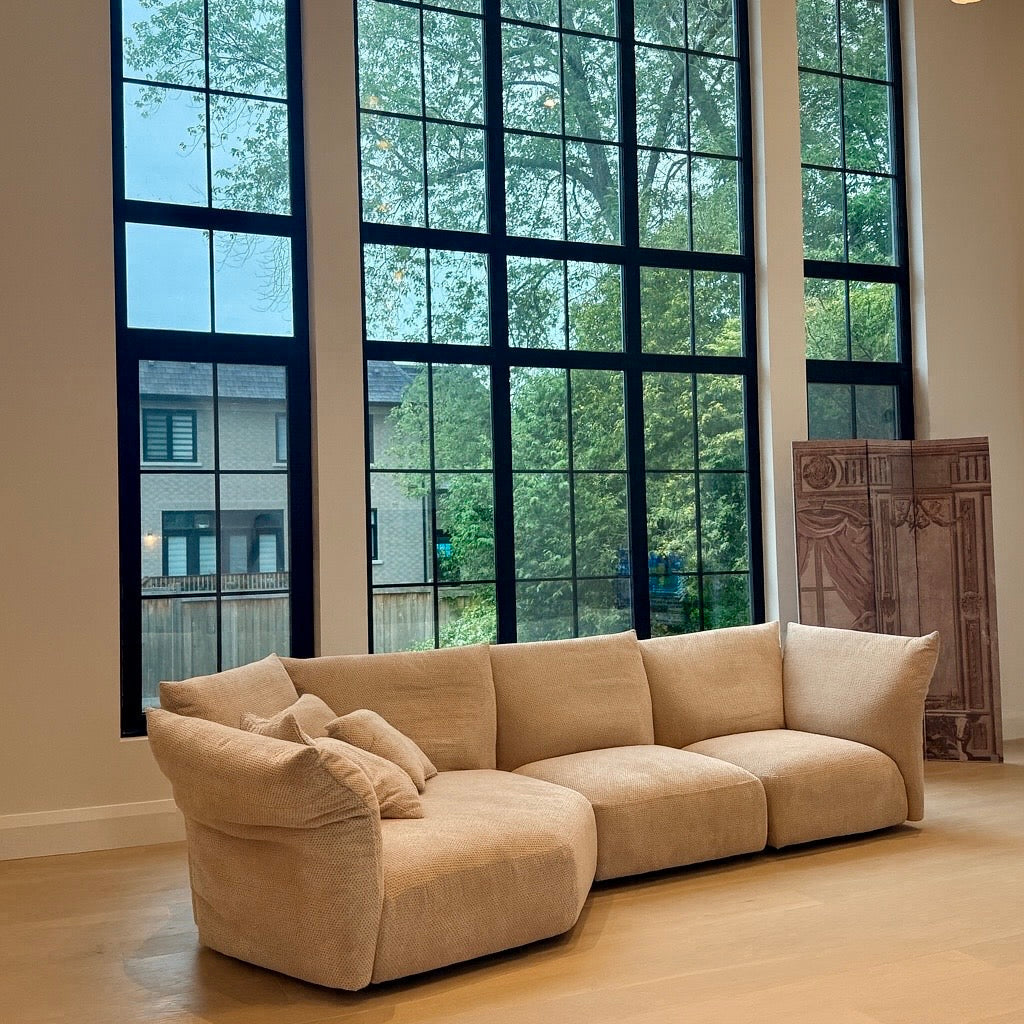 Elm Cozy Modular Sofa featuring plush, deep seating and customizable configurations for contemporary living. Available with fast shipping across the GTA and Canada.