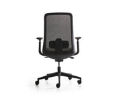 Eva Office Chair showing a back view with a mesh backrest and ergonomic design, ideal for modern office environments.