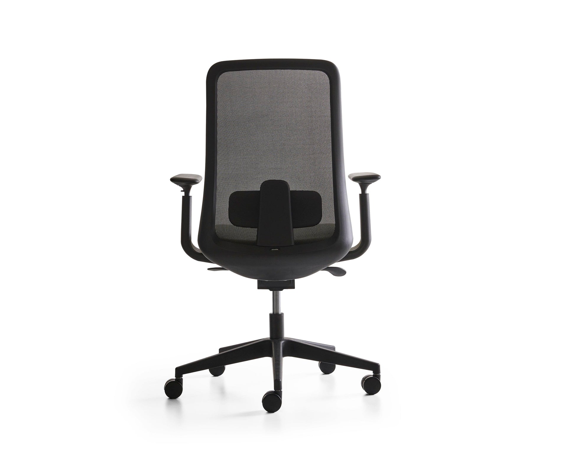 Eva Office Chair showing a back view with a mesh backrest and ergonomic design, ideal for modern office environments.