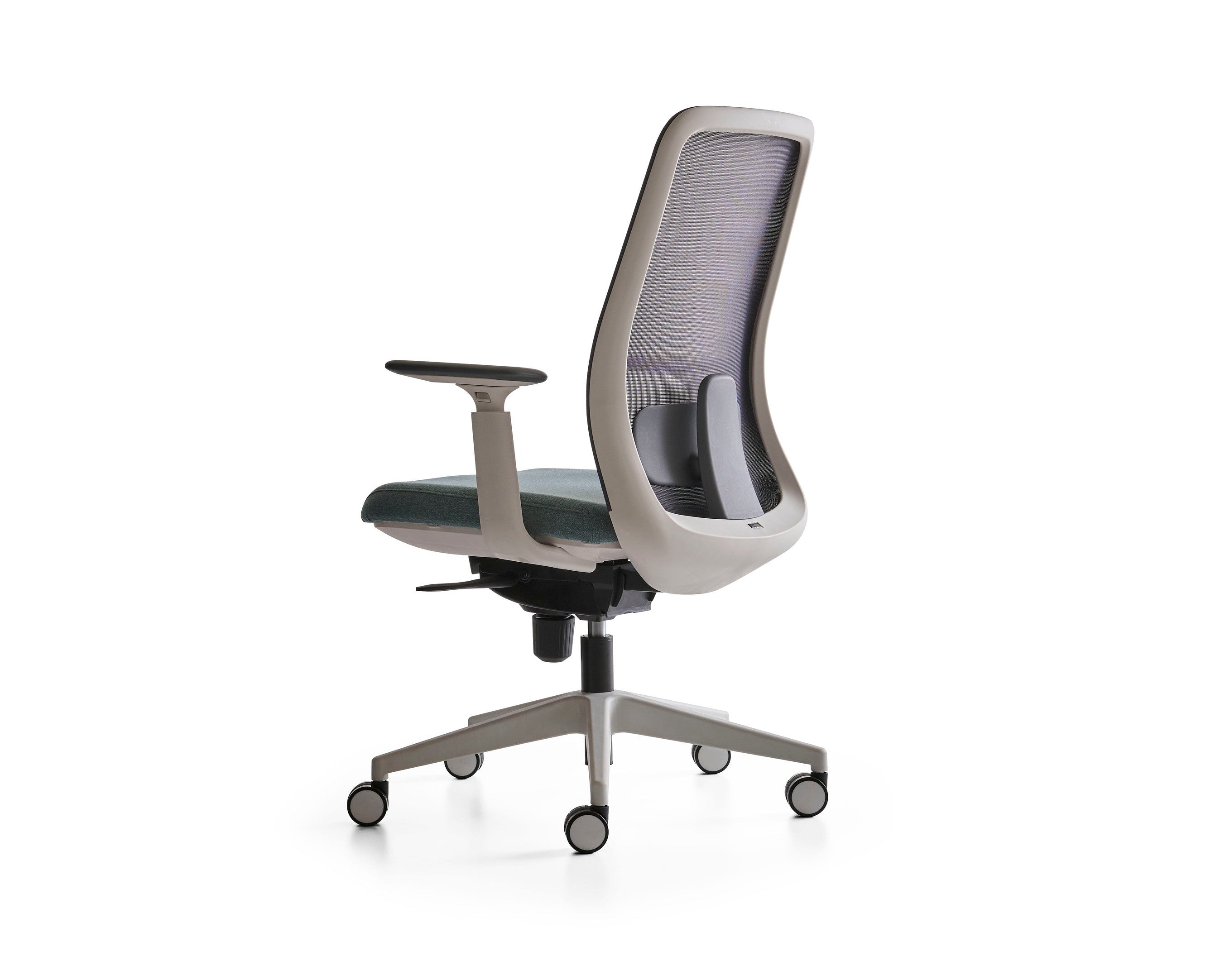 Eva Office Chair – Modern ergonomic desk seating featuring a mesh back and comfortable seat for long work sessions.