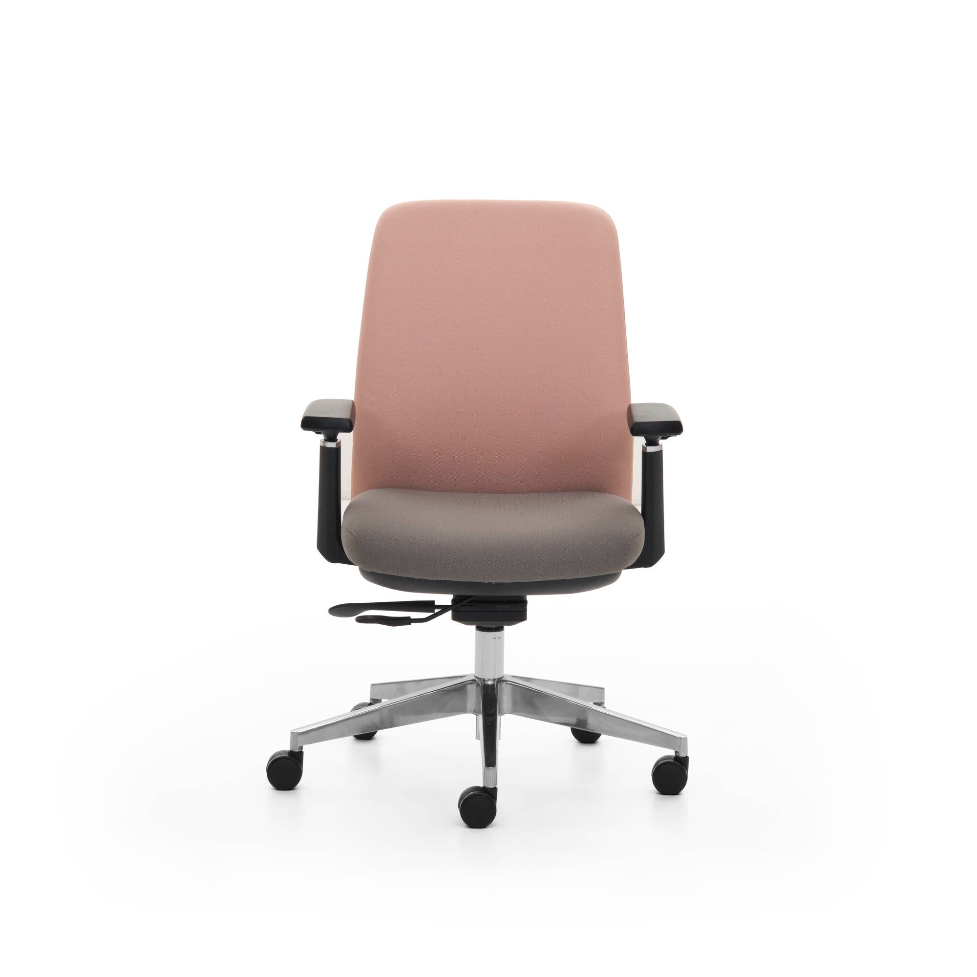 Brown office chair on a white background