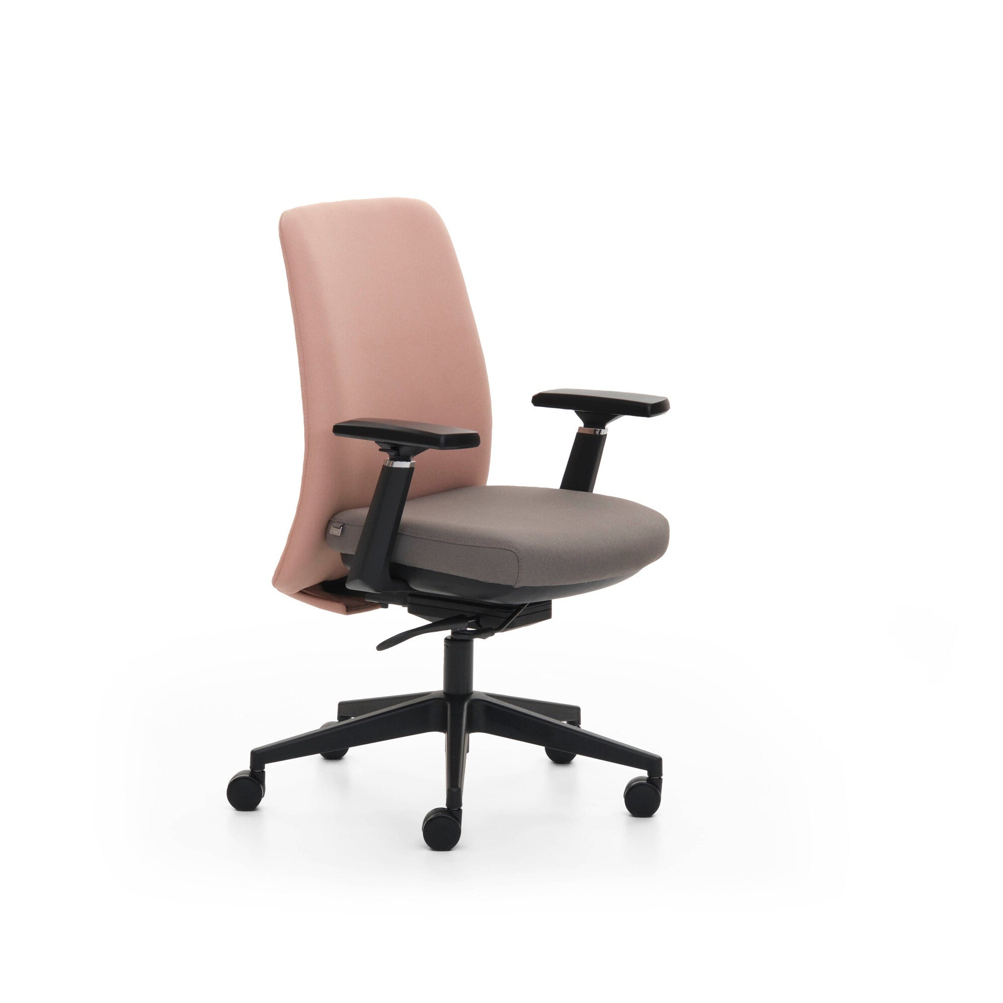 Brown office chair on a white background