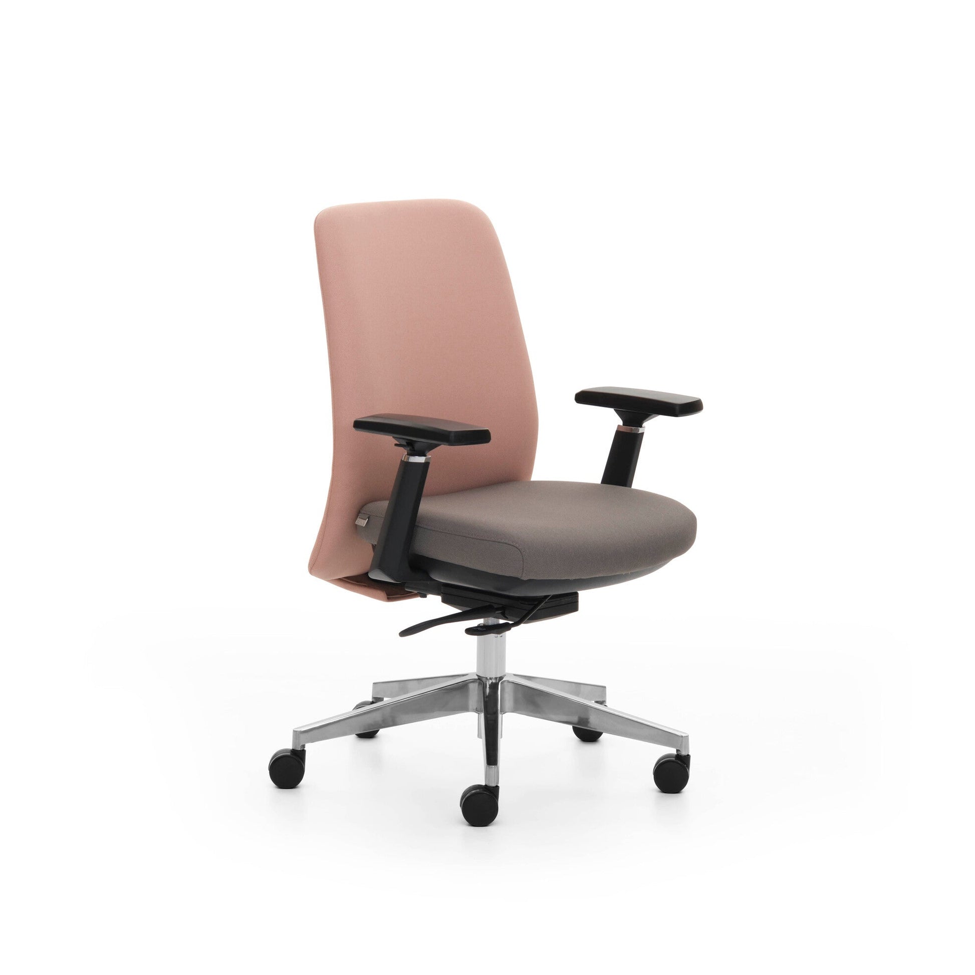 Brown office chair on a white background