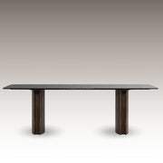 Flow Glass Dining Table in Studio