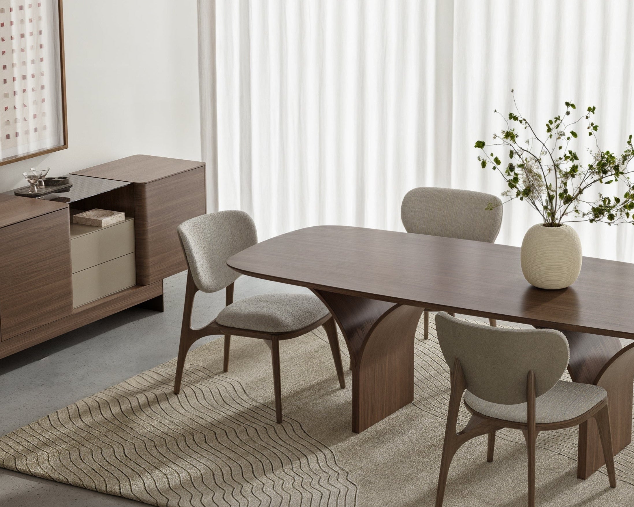 Moderno Wood Dining Table
